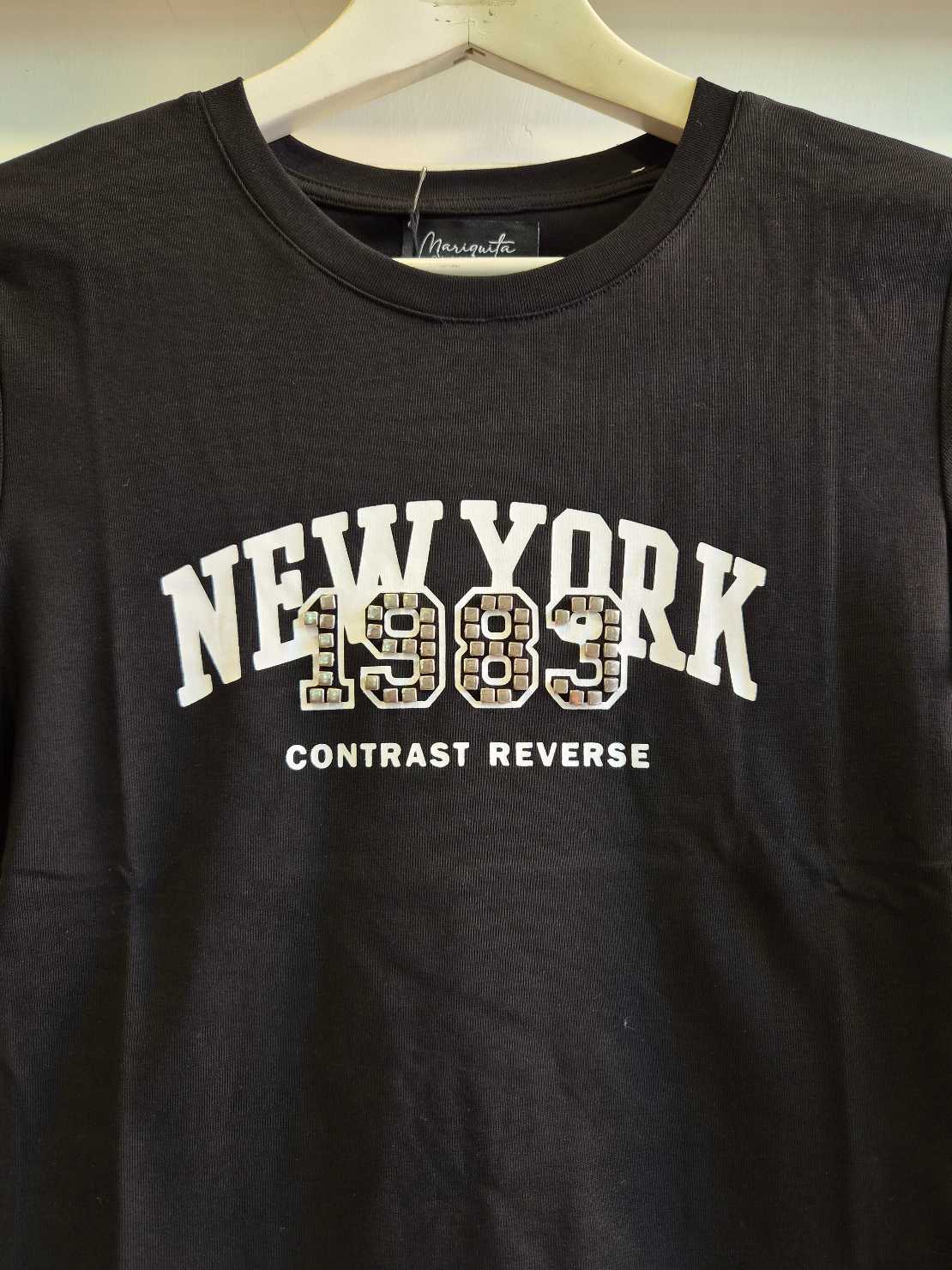 T-SHIRT NEW YORK - nero