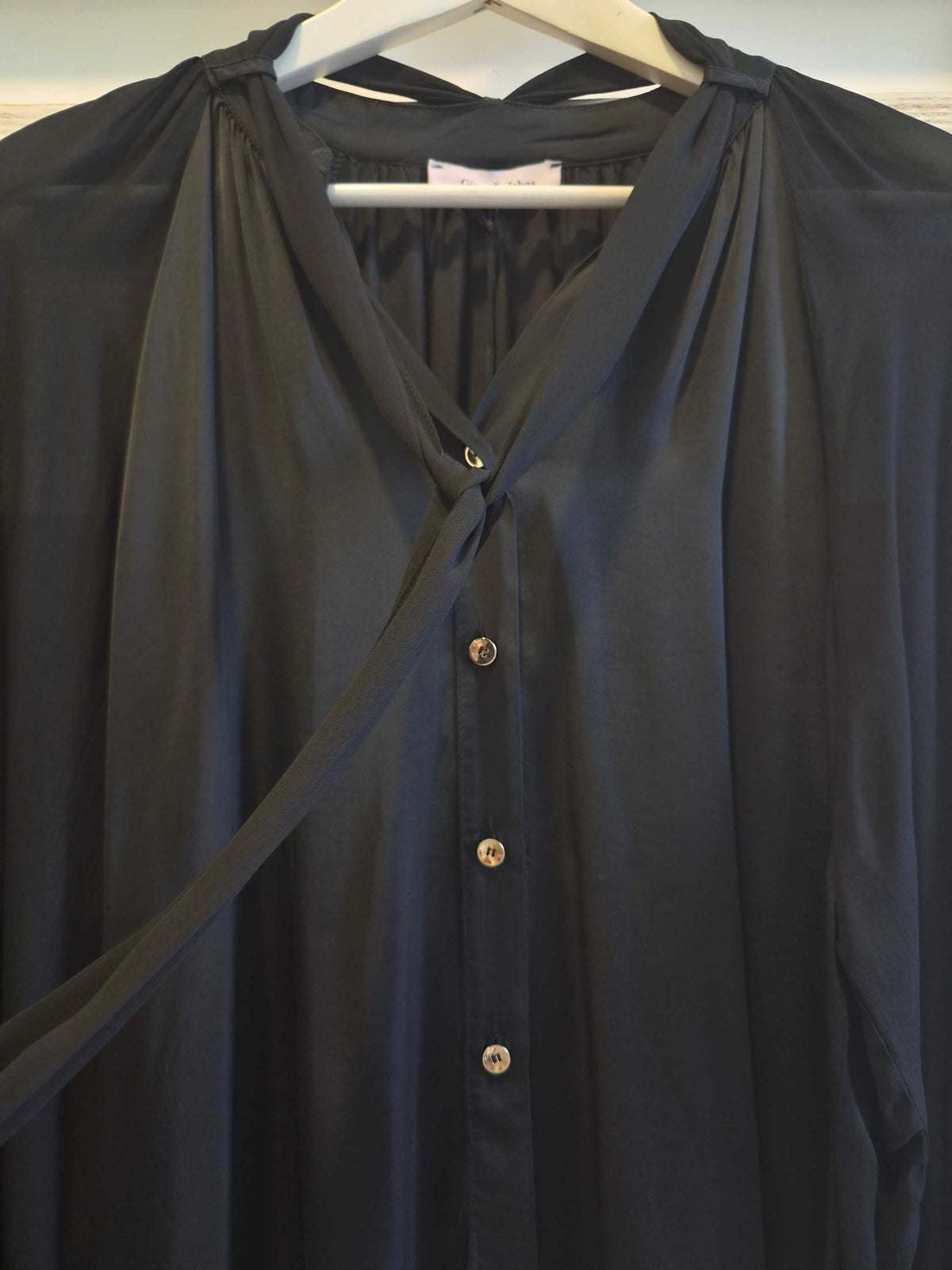 CAMICIA FOULARD - nero