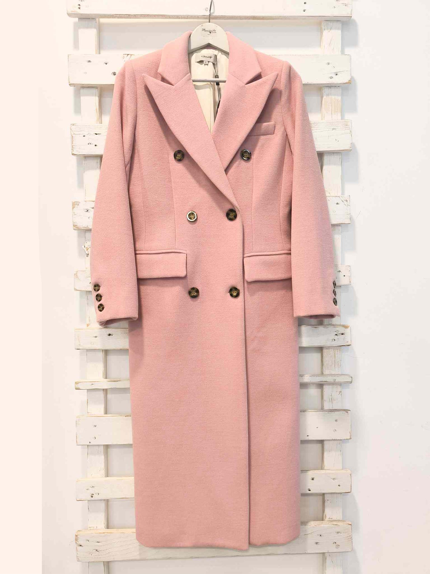 CAPPOTTO DOPPIO PETTO - rosa