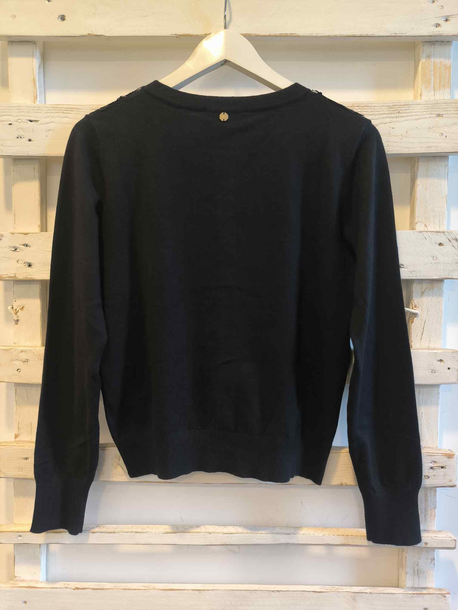 CARDIGAN INSERTI - nero