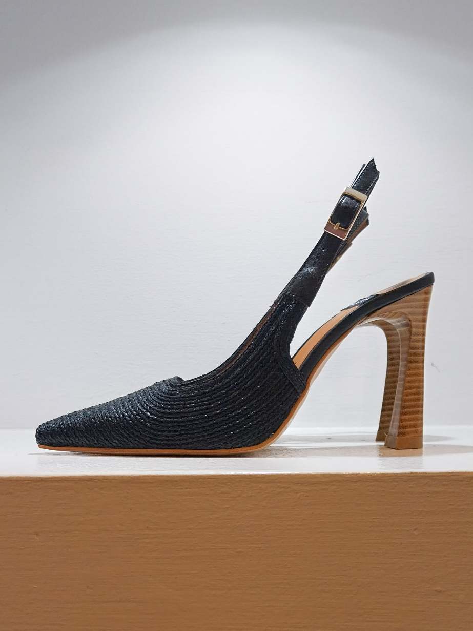 LETHA-slingback - nero