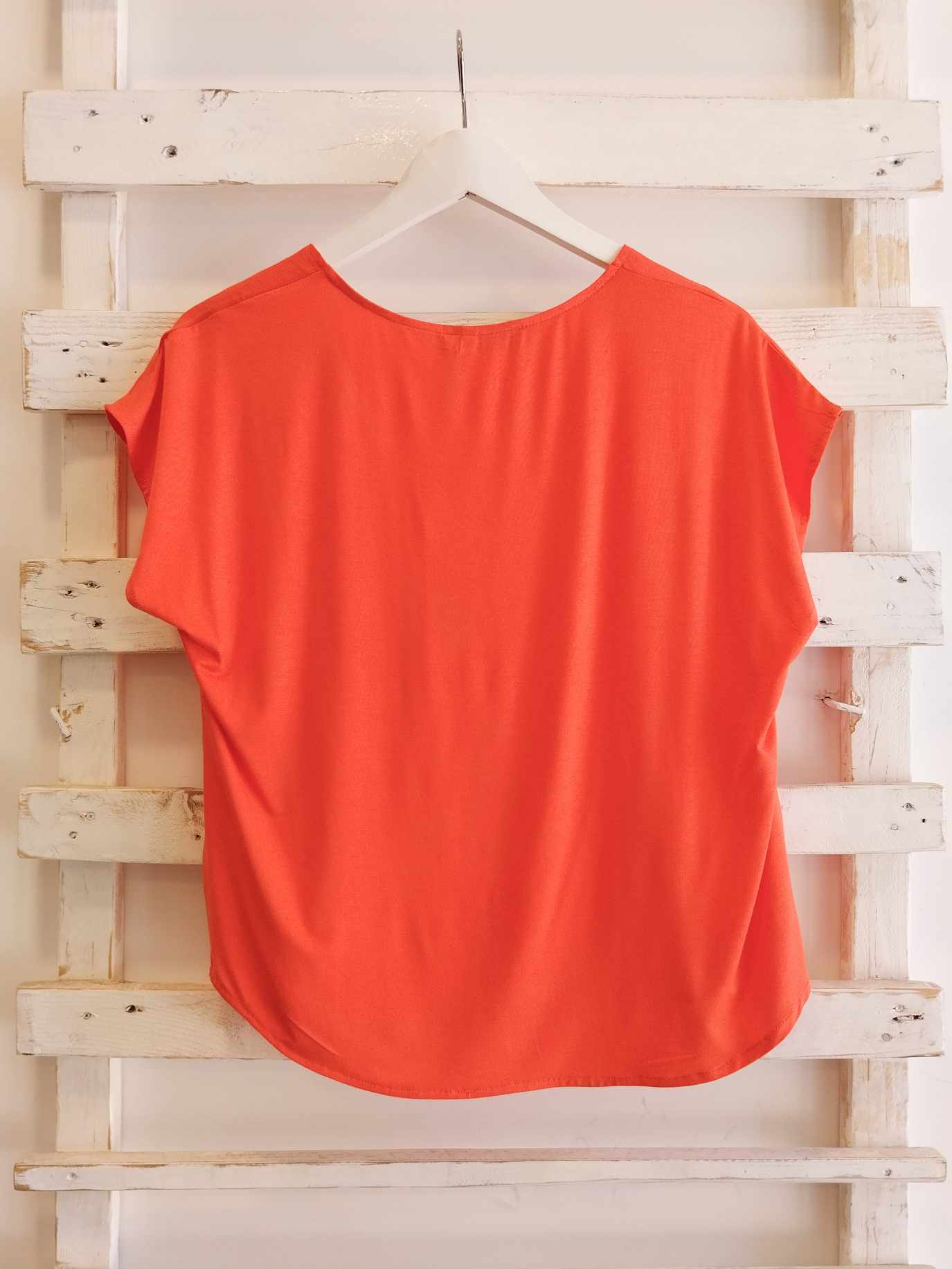 Blusa scatoletta - Corallo