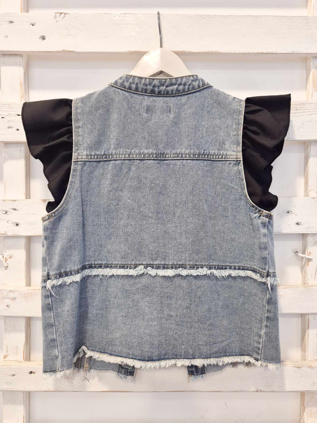 GILET IN DENIM - denim