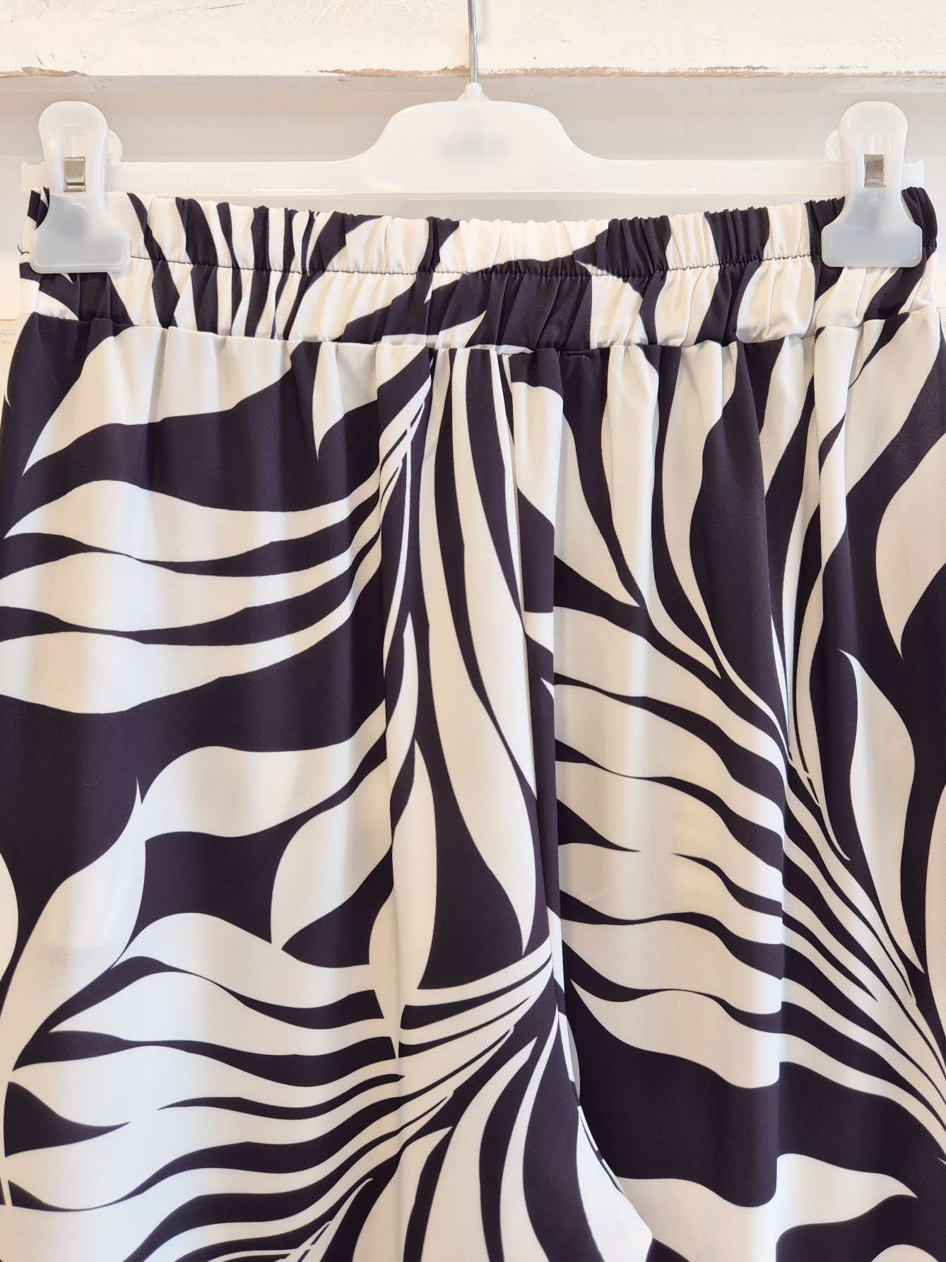 PANTALONE STAMPA - BURRO/NERO