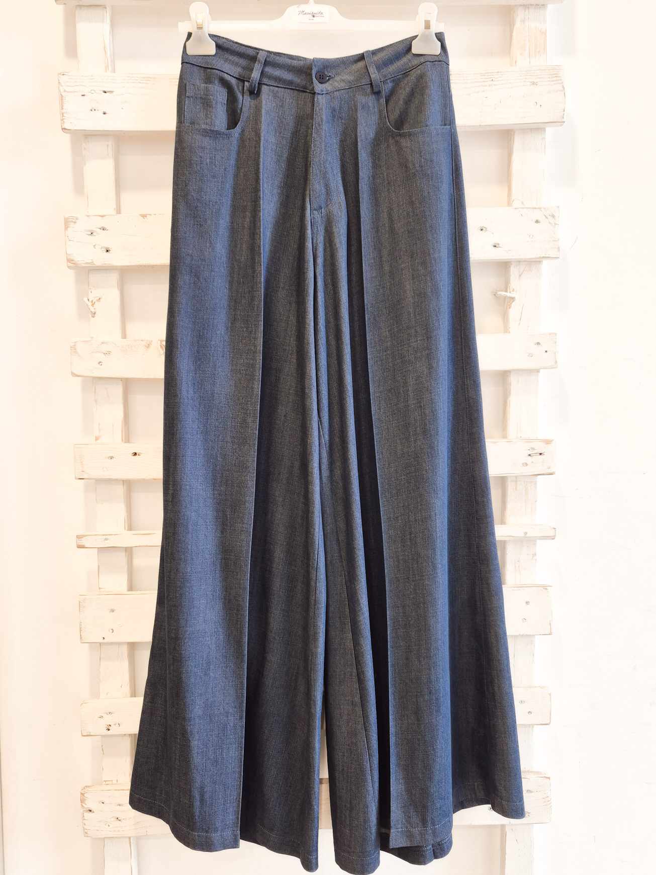 PANTALONE AMPIO - denim