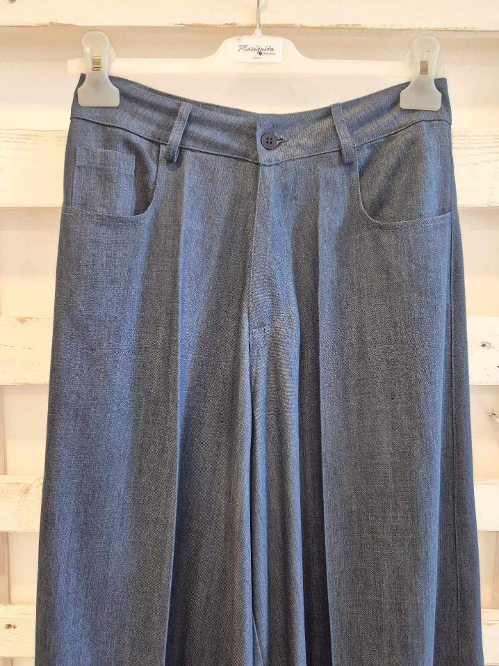 PANTALONE AMPIO - denim