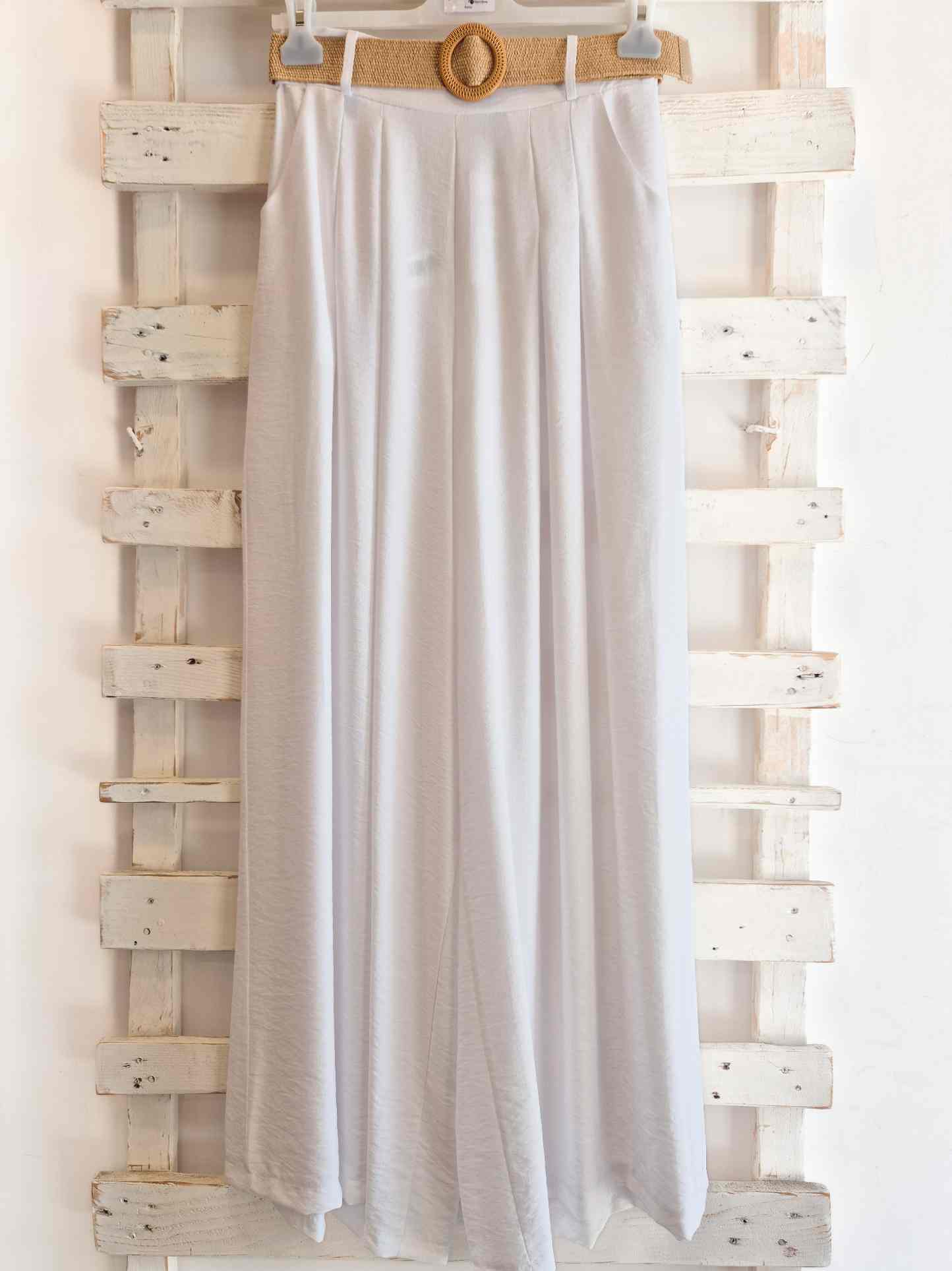 PANTALONE AMPIO - Bianco