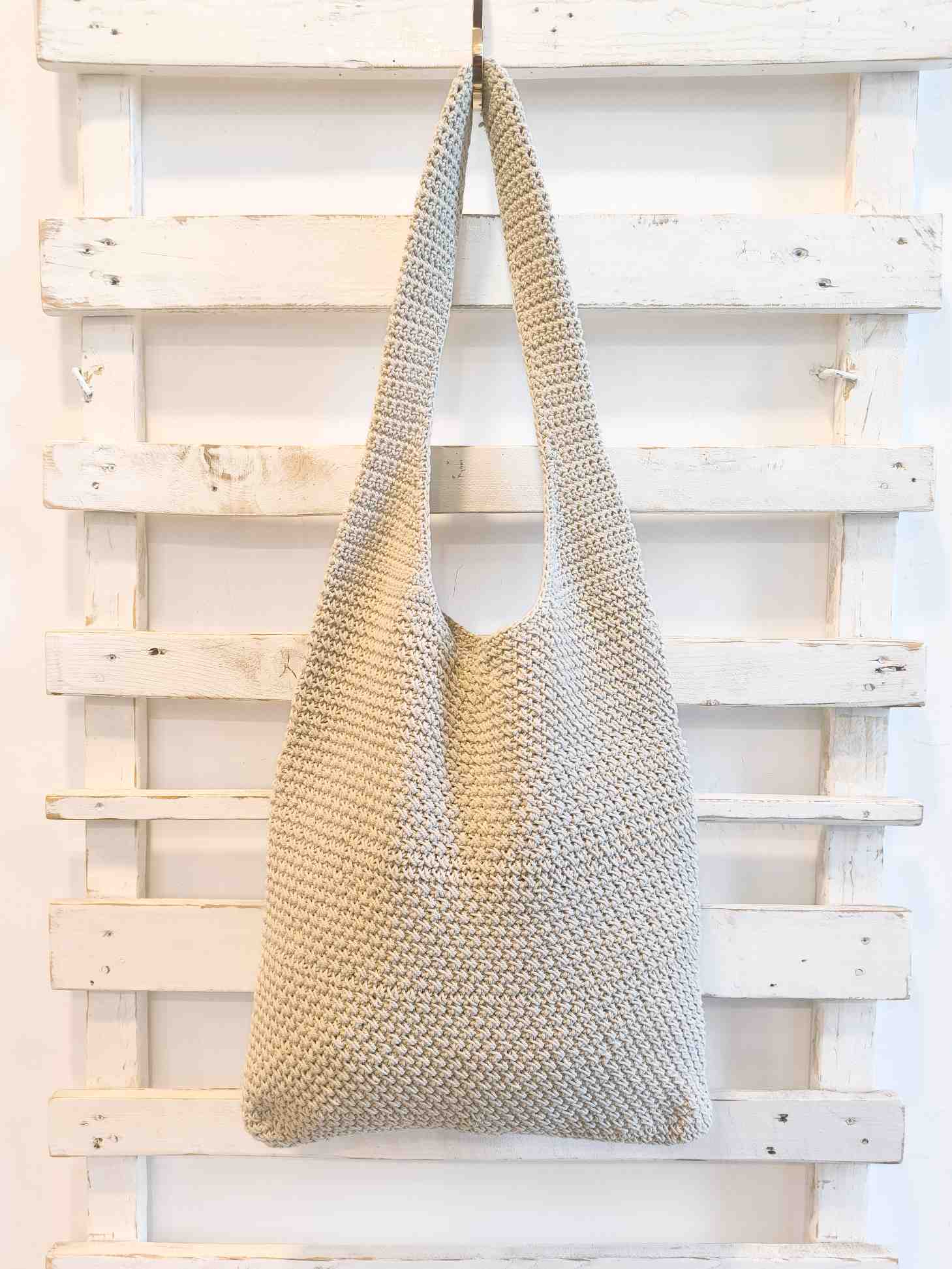 BORSA CROCHET FIORE - naturale