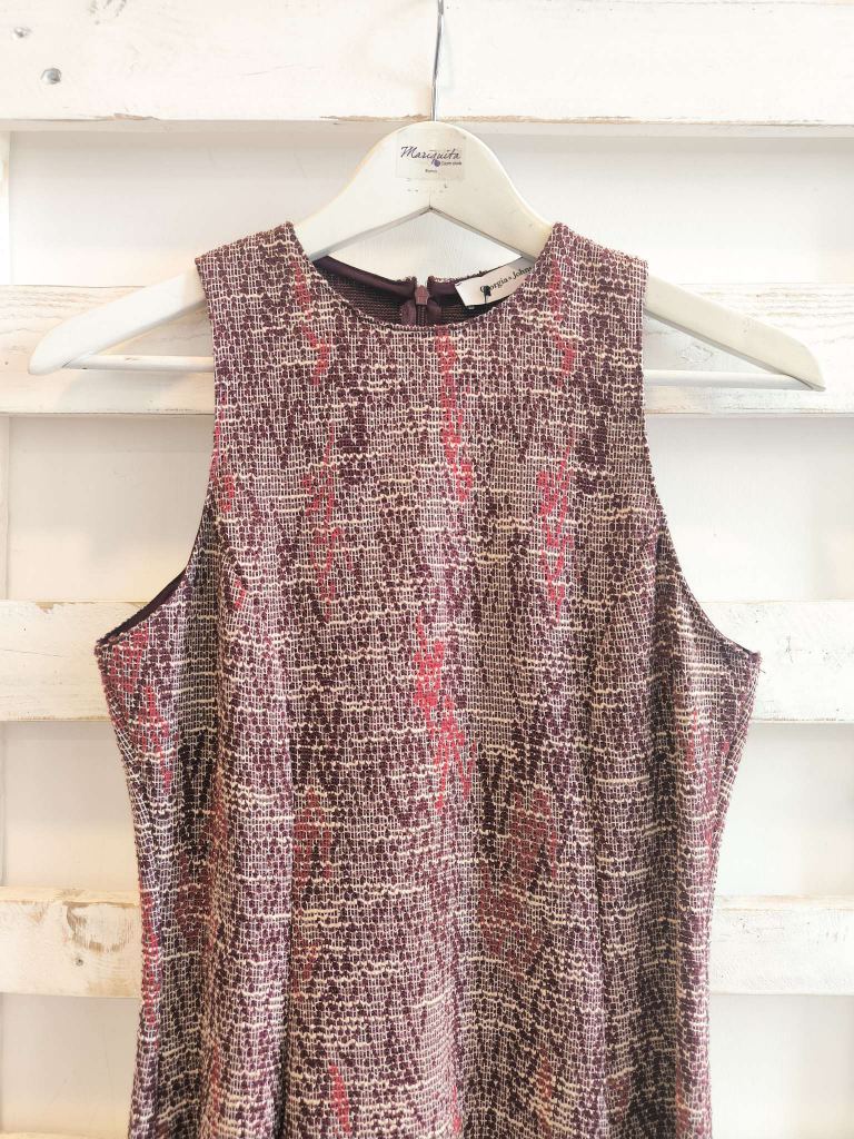 ABITO CORTO TWEED - BORGOGNA