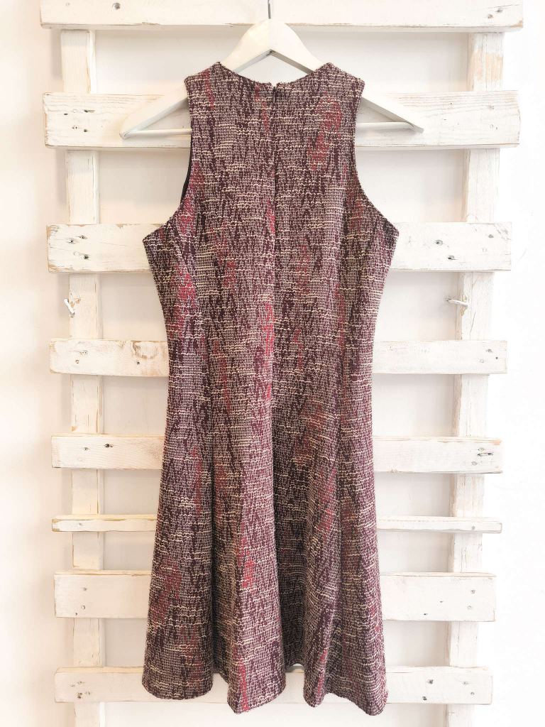 ABITO CORTO TWEED - BORGOGNA