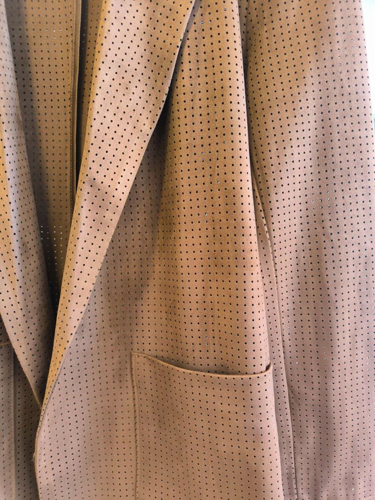 GIACCA TRAFORATA - cuoio