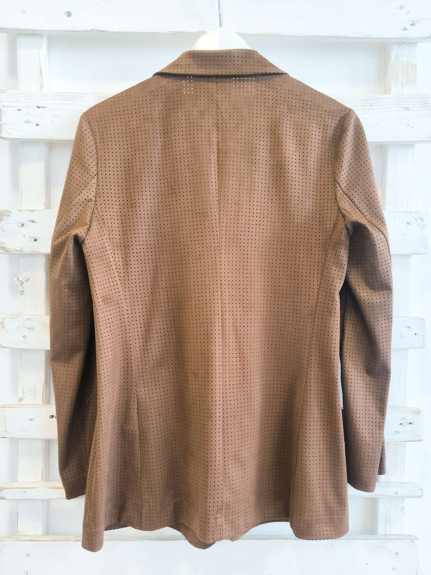 GIACCA TRAFORATA - cuoio