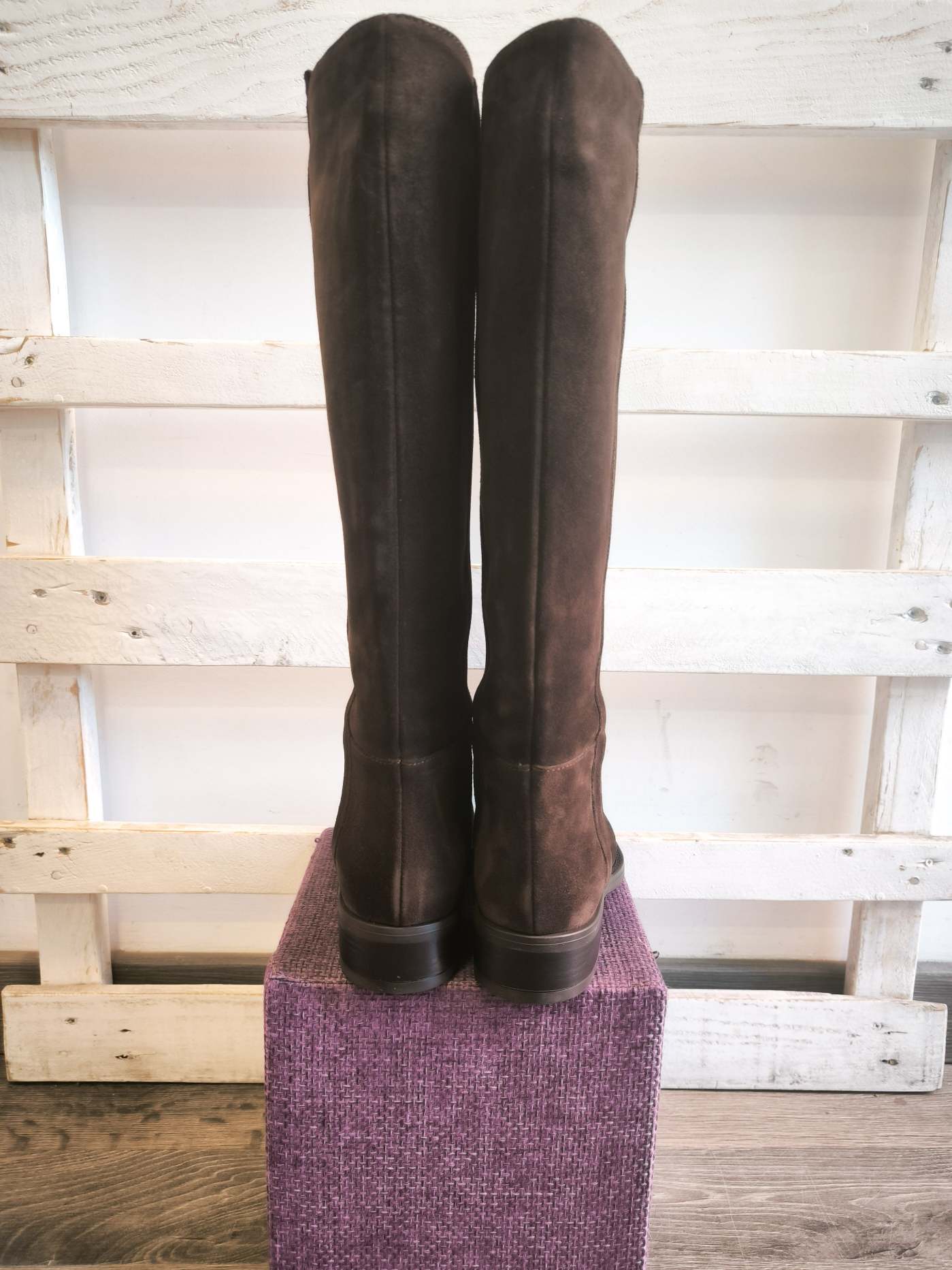 Stivale Biker suede - moro