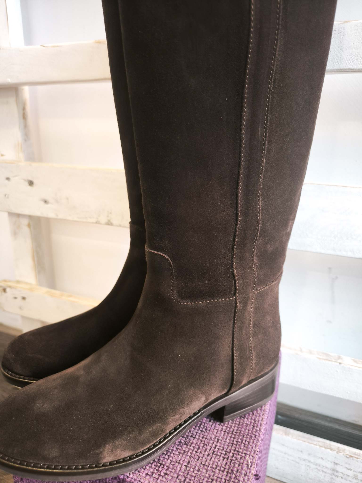 Stivale Biker suede - moro