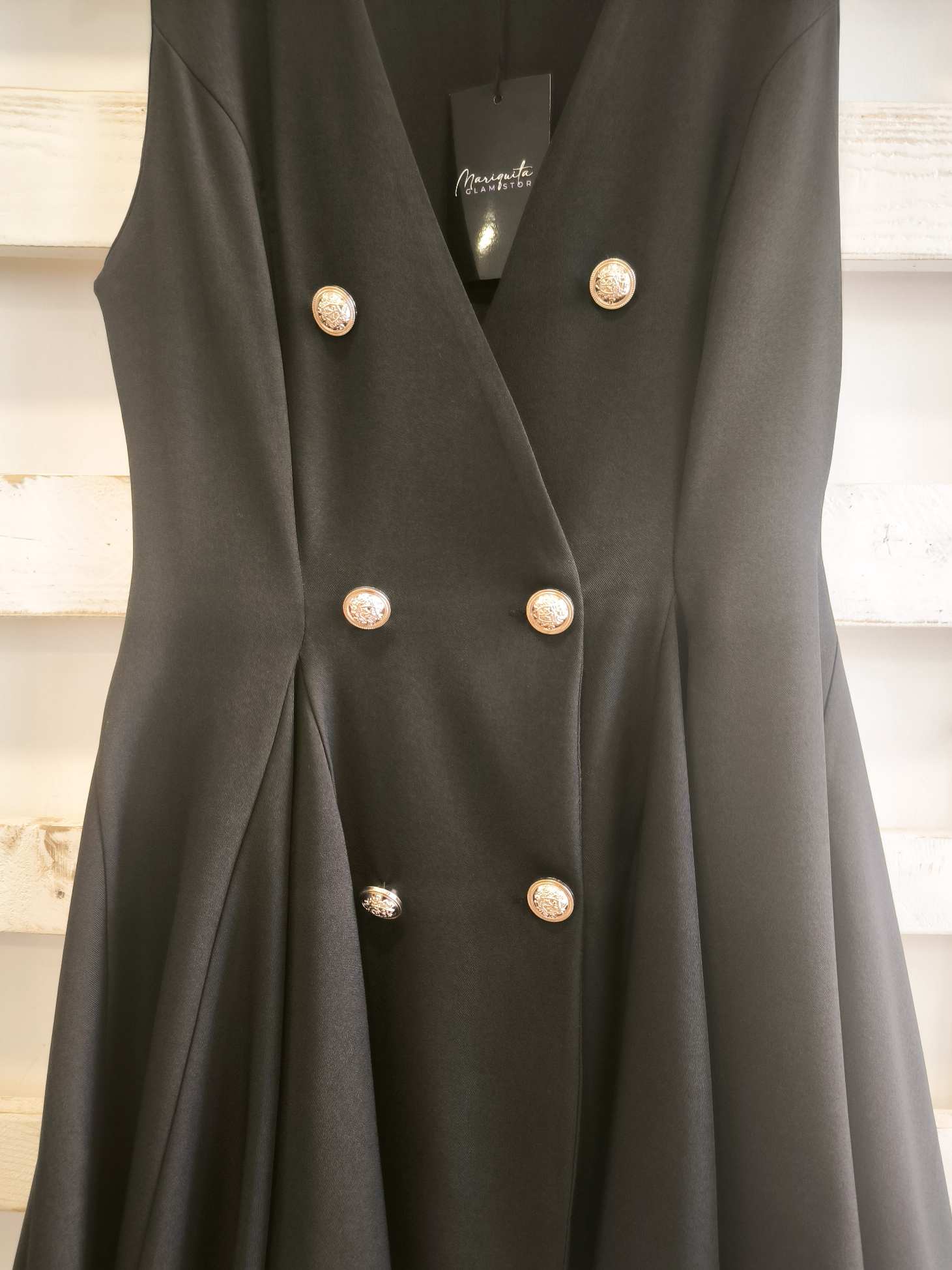 abito doppio petto - nero