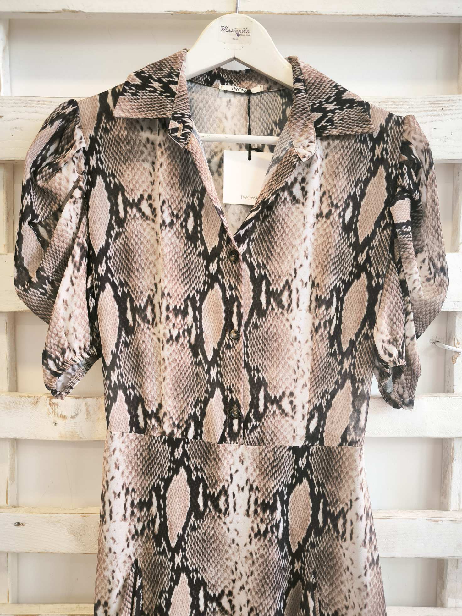 ABITO CHEMISIER - PYTHON MOKA