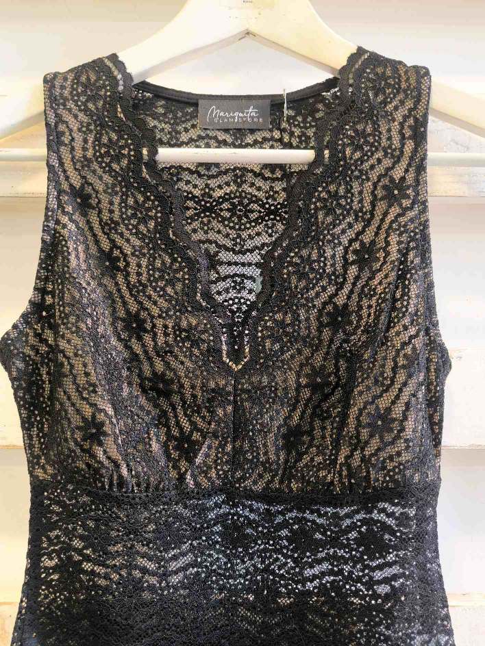 body pizzo - Nero/nude