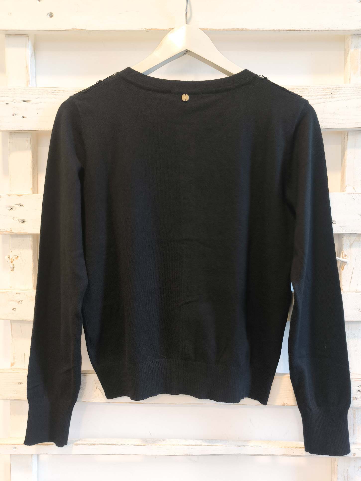 CARDIGAN INSERTI - nero