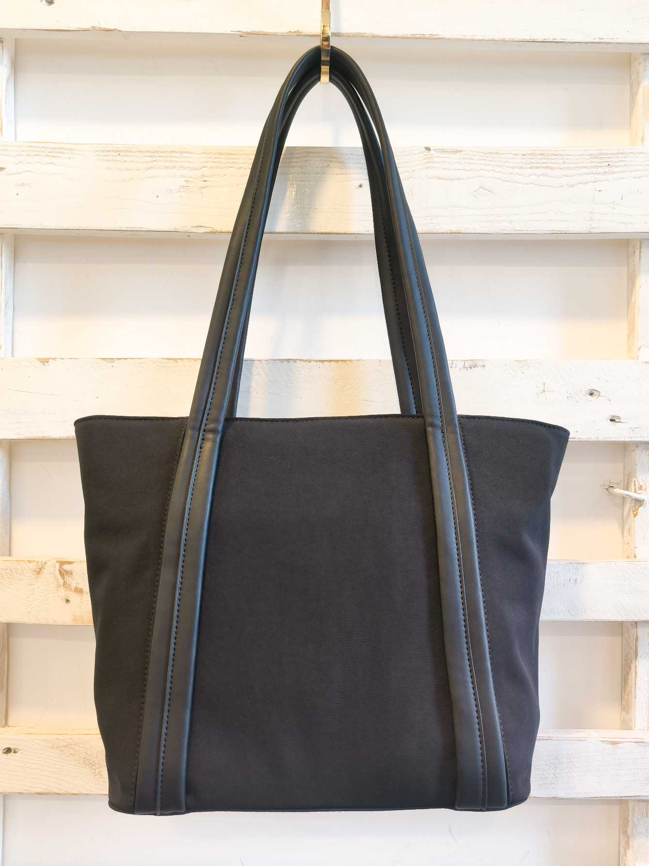 BORSA TOTE NYLON - nero