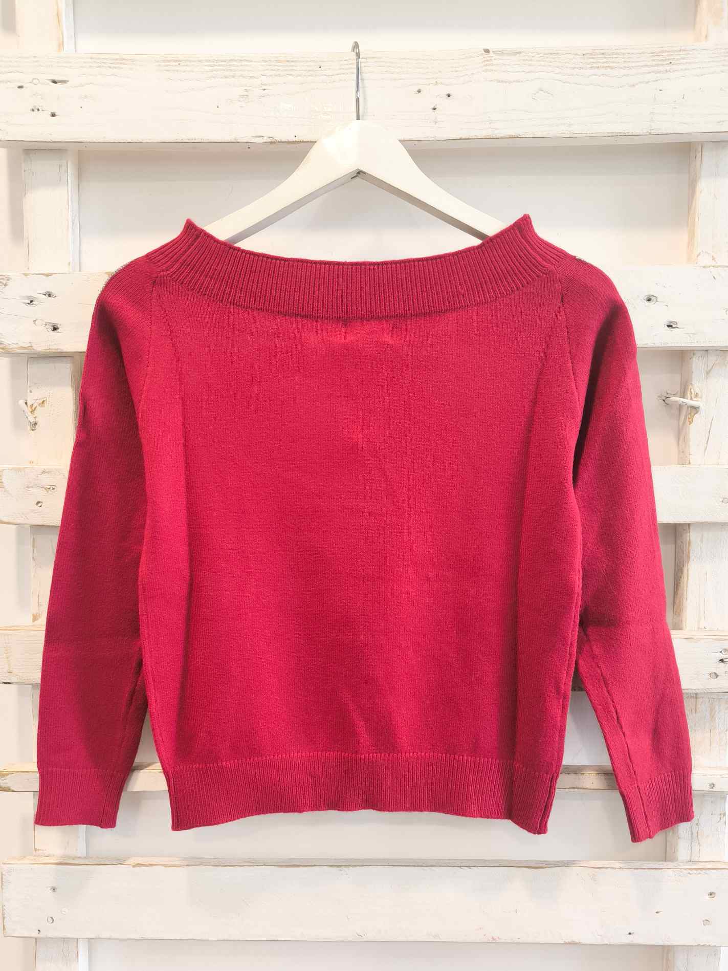 MAGLIA STRASS - rosso