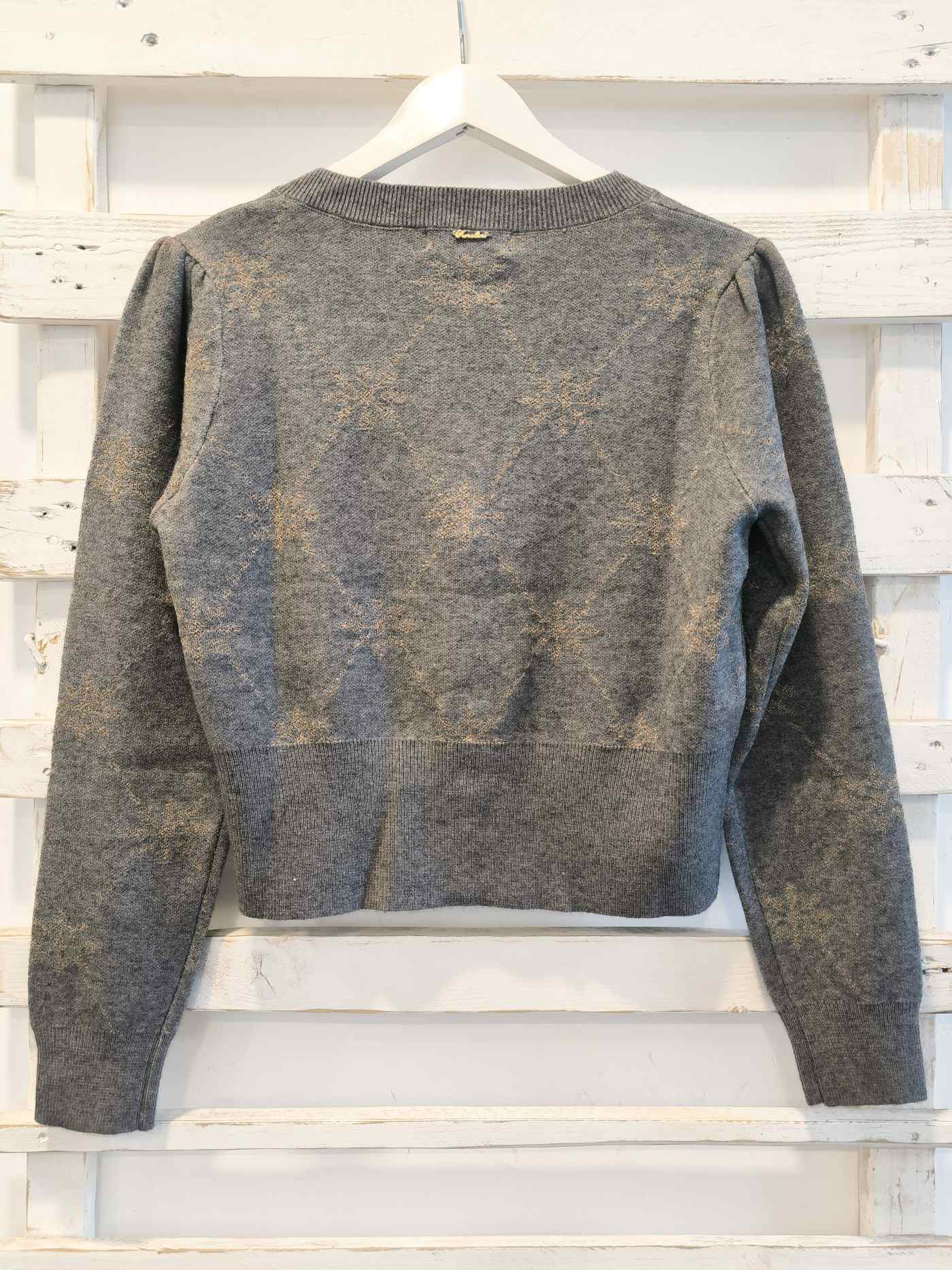 CARDIGAN JACQUARD - Grigio