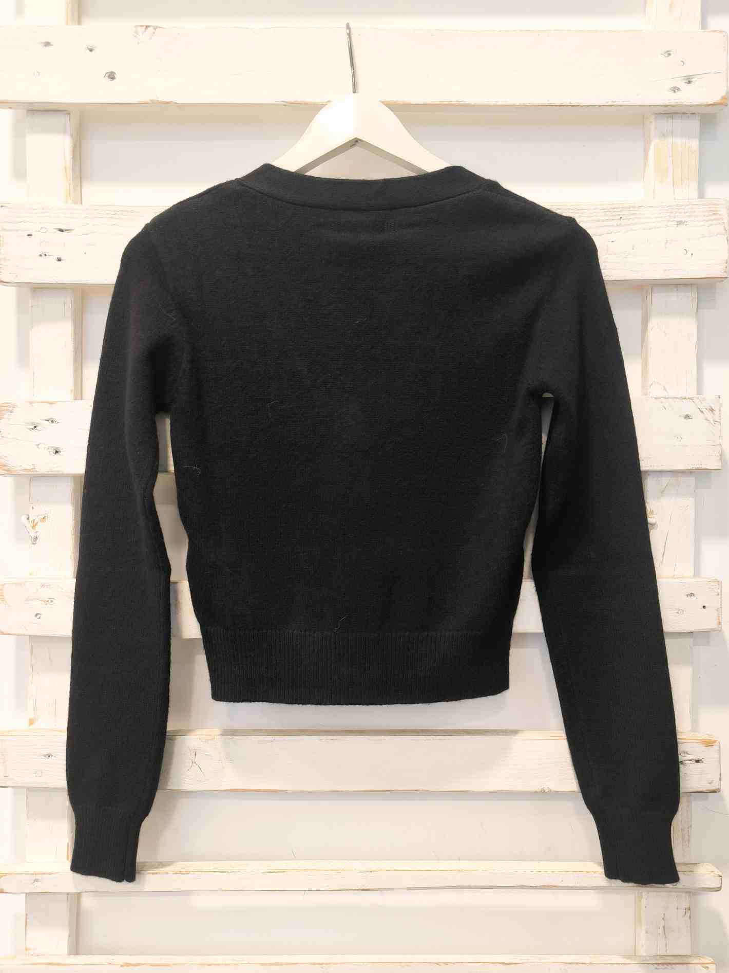 CARDIGAN BOTTONI GIOIELLO - nero