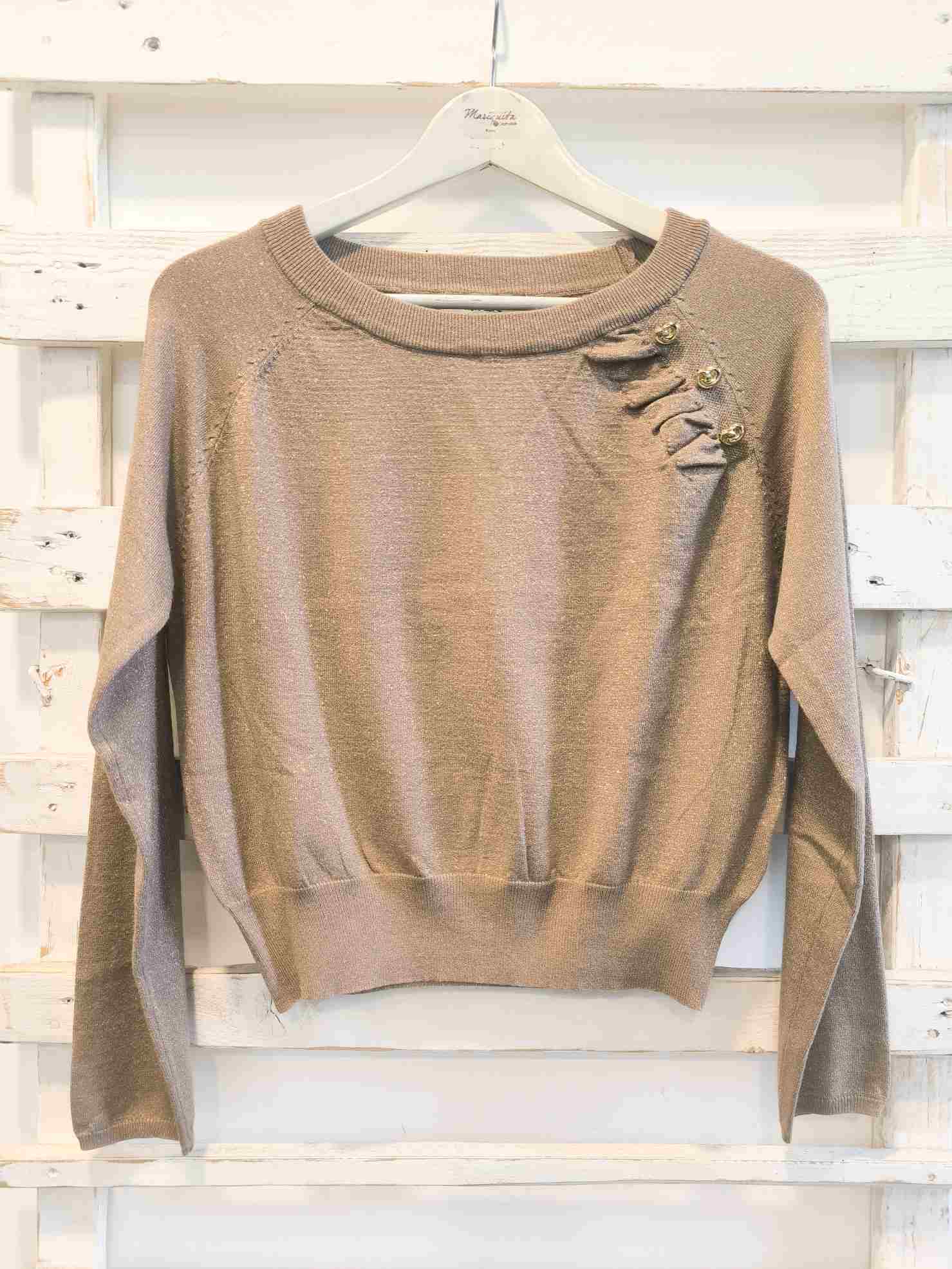 MAGLIA SCOLLO BARCA - oro