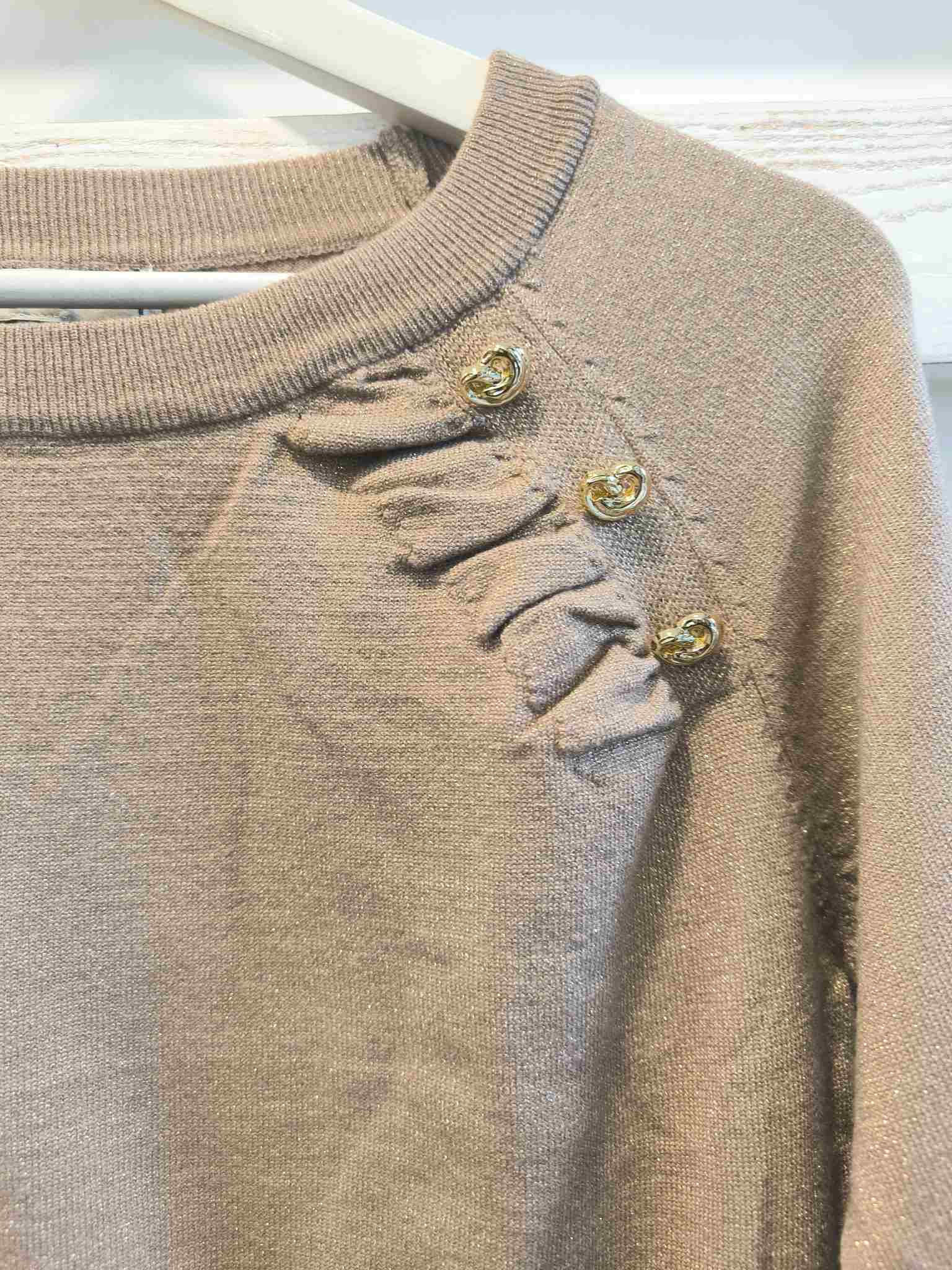 MAGLIA SCOLLO BARCA - oro