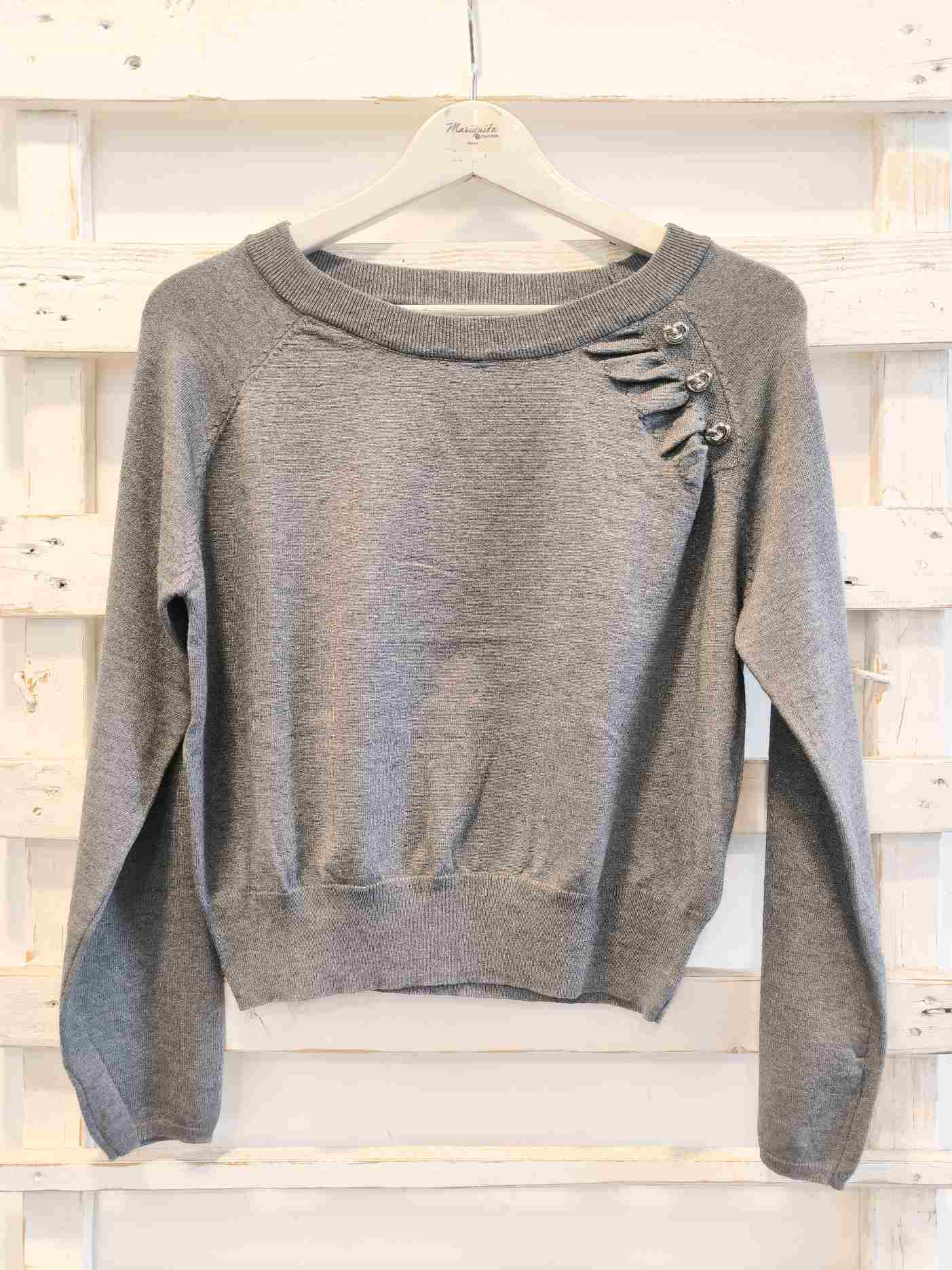 MAGLIA SCOLLO BARCA - Argento