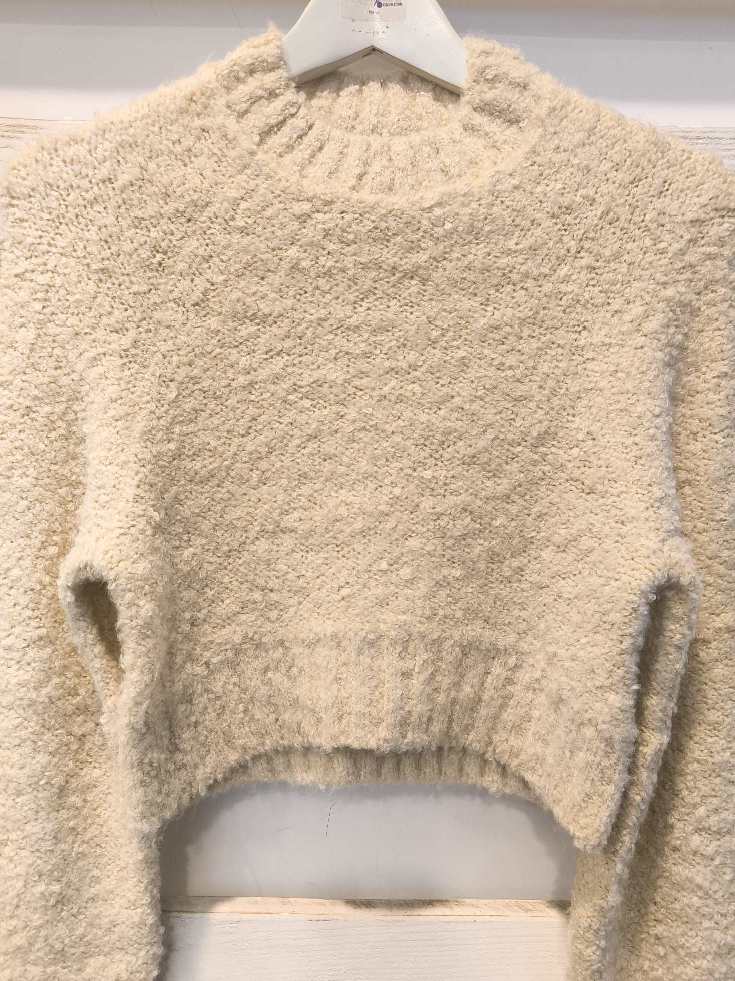 MAGLIONE CROP - Crema