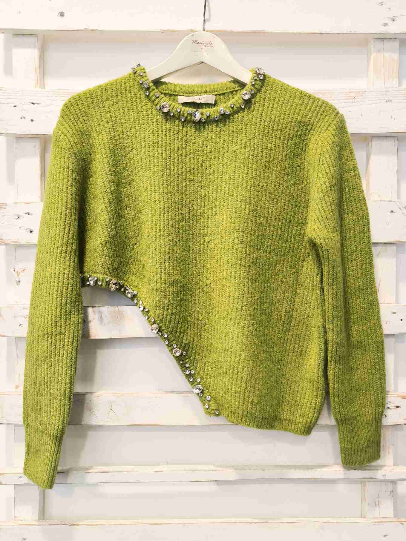 MAGLIA ASIMMETRICA - OLIVA