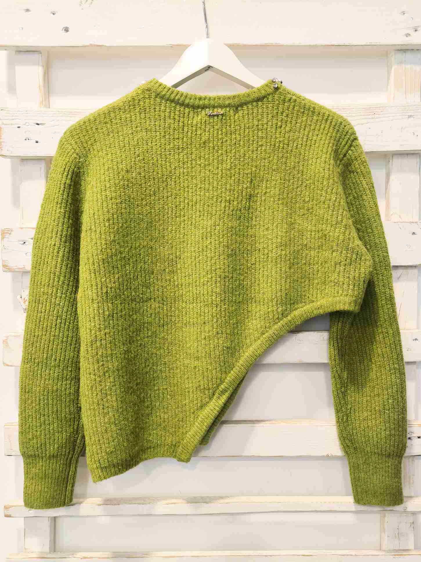 MAGLIA ASIMMETRICA - OLIVA