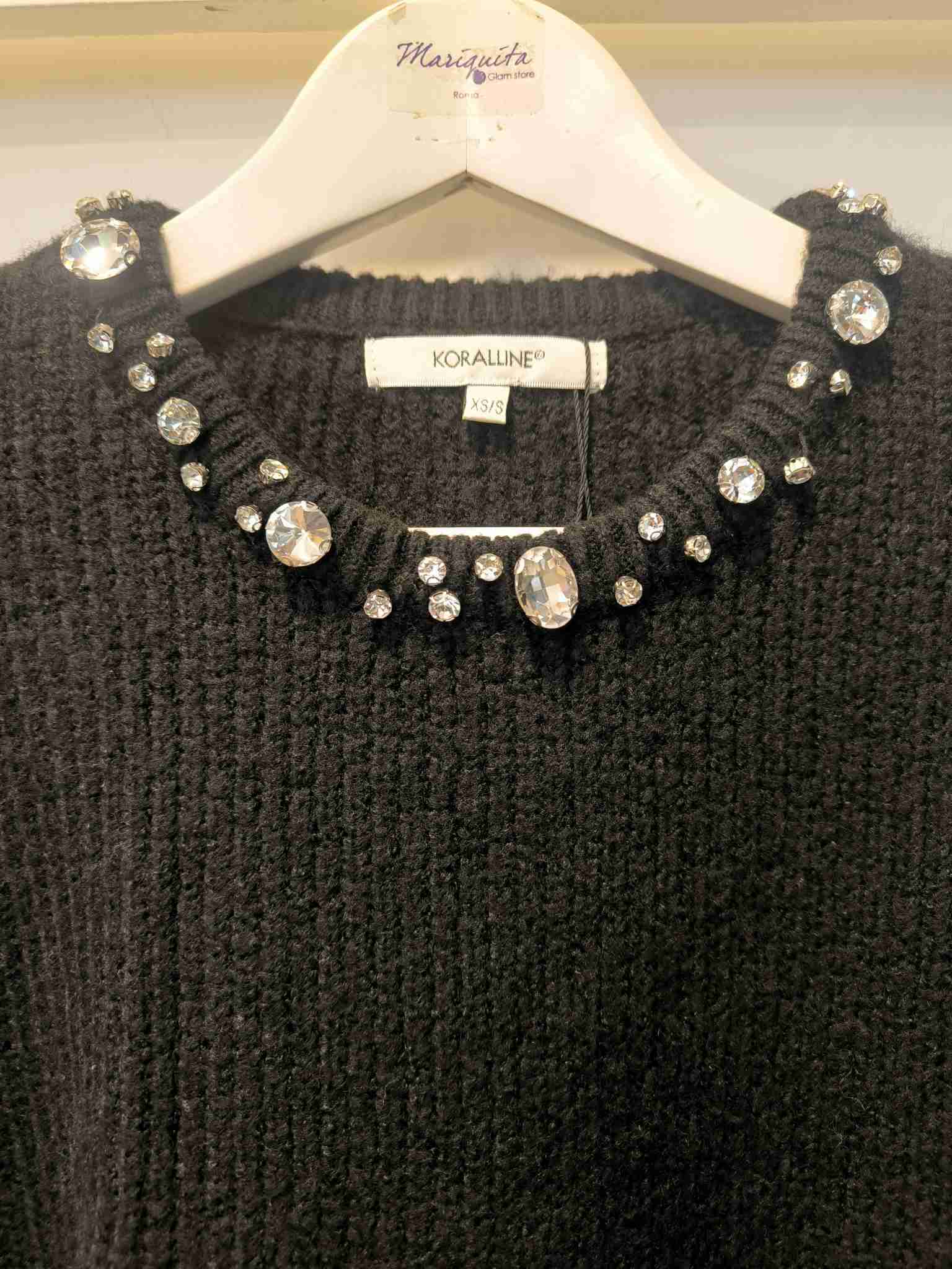 MAGLIA ASIMMETRICA - nero