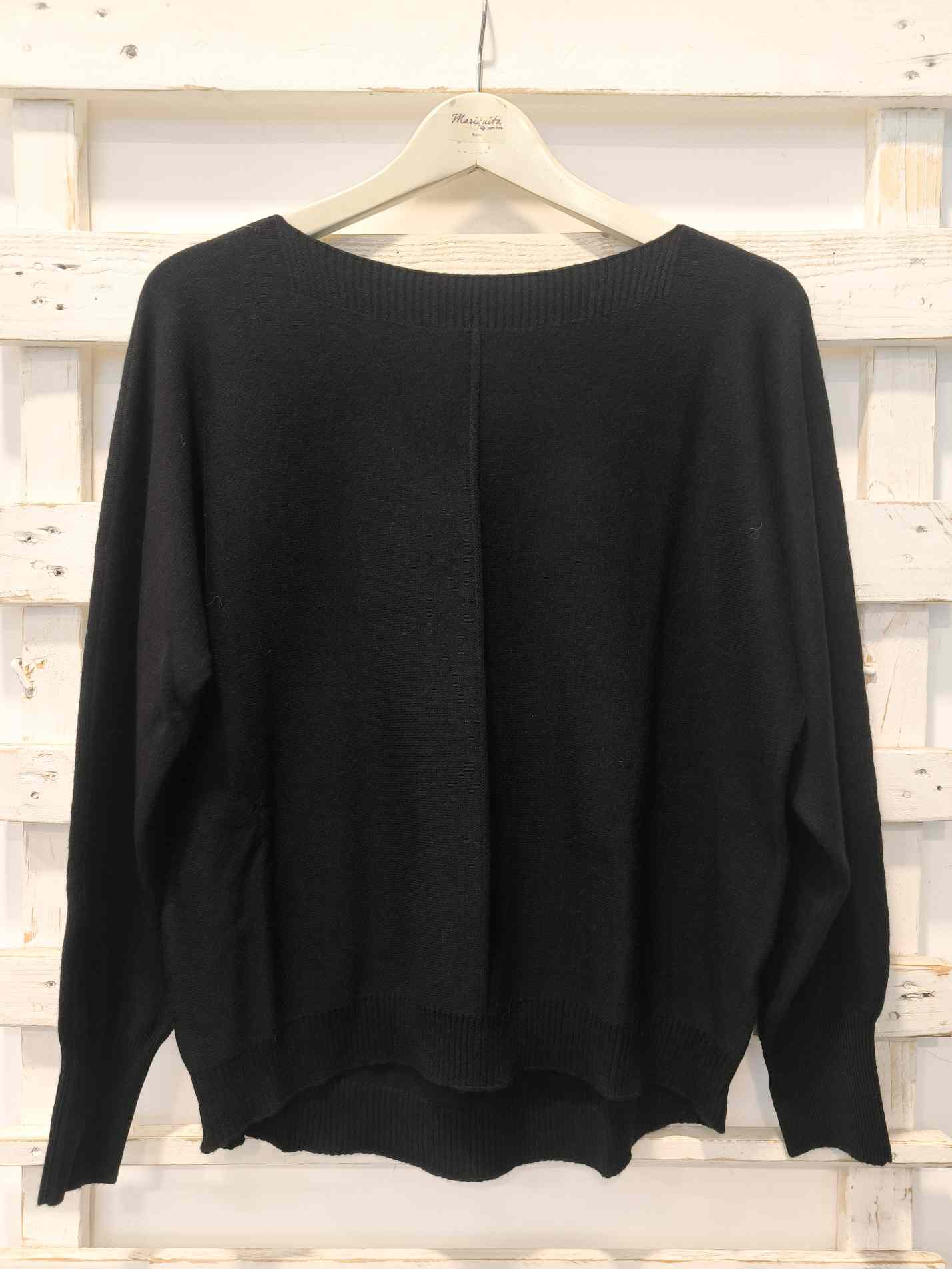 MAGLIA SCATOLETTA - nero