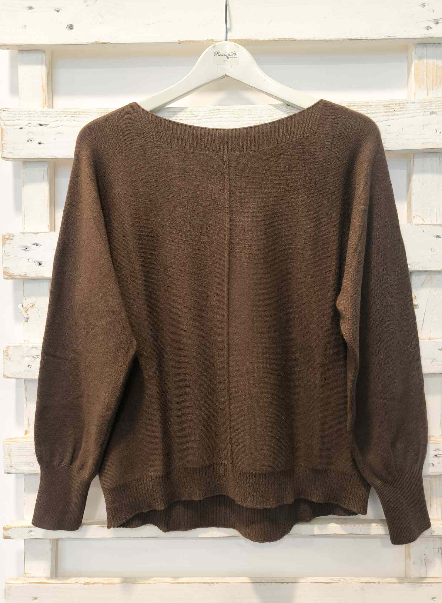 MAGLIA SCATOLETTA - moro