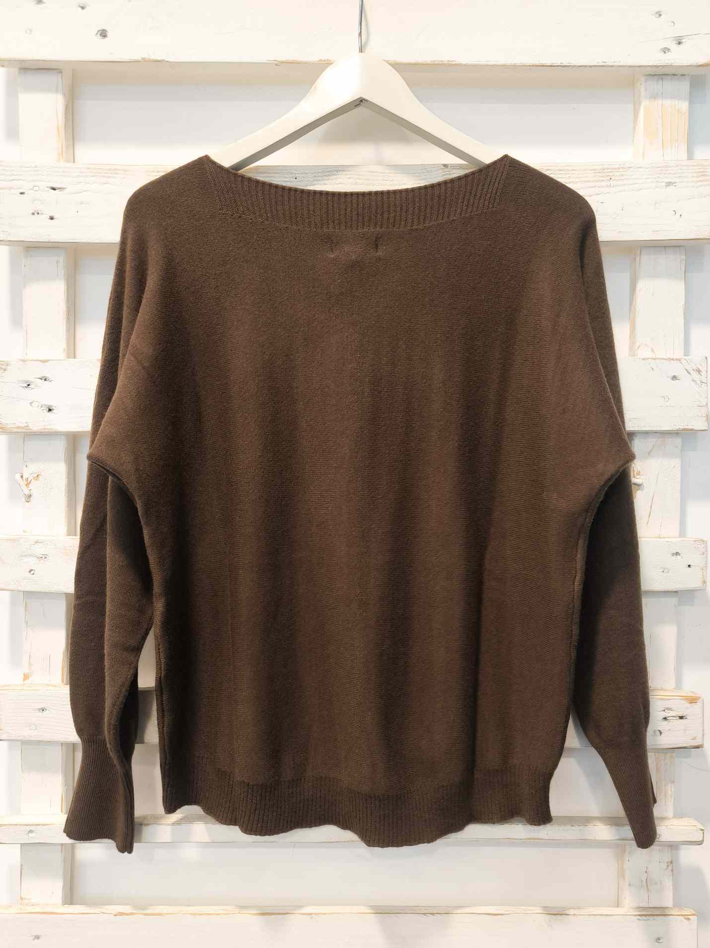 MAGLIA SCATOLETTA - moro