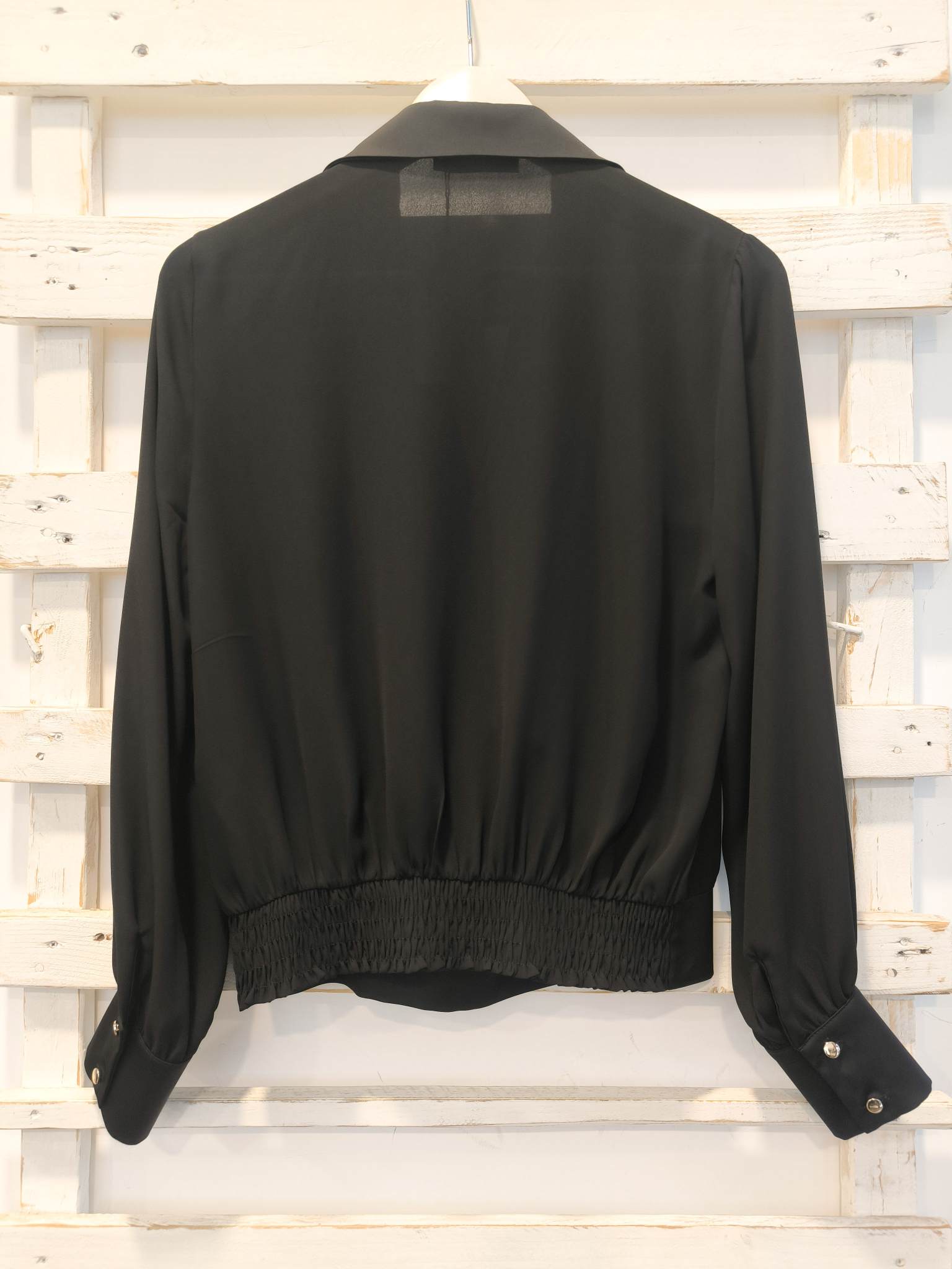 BLUSA INCROCIO - nero