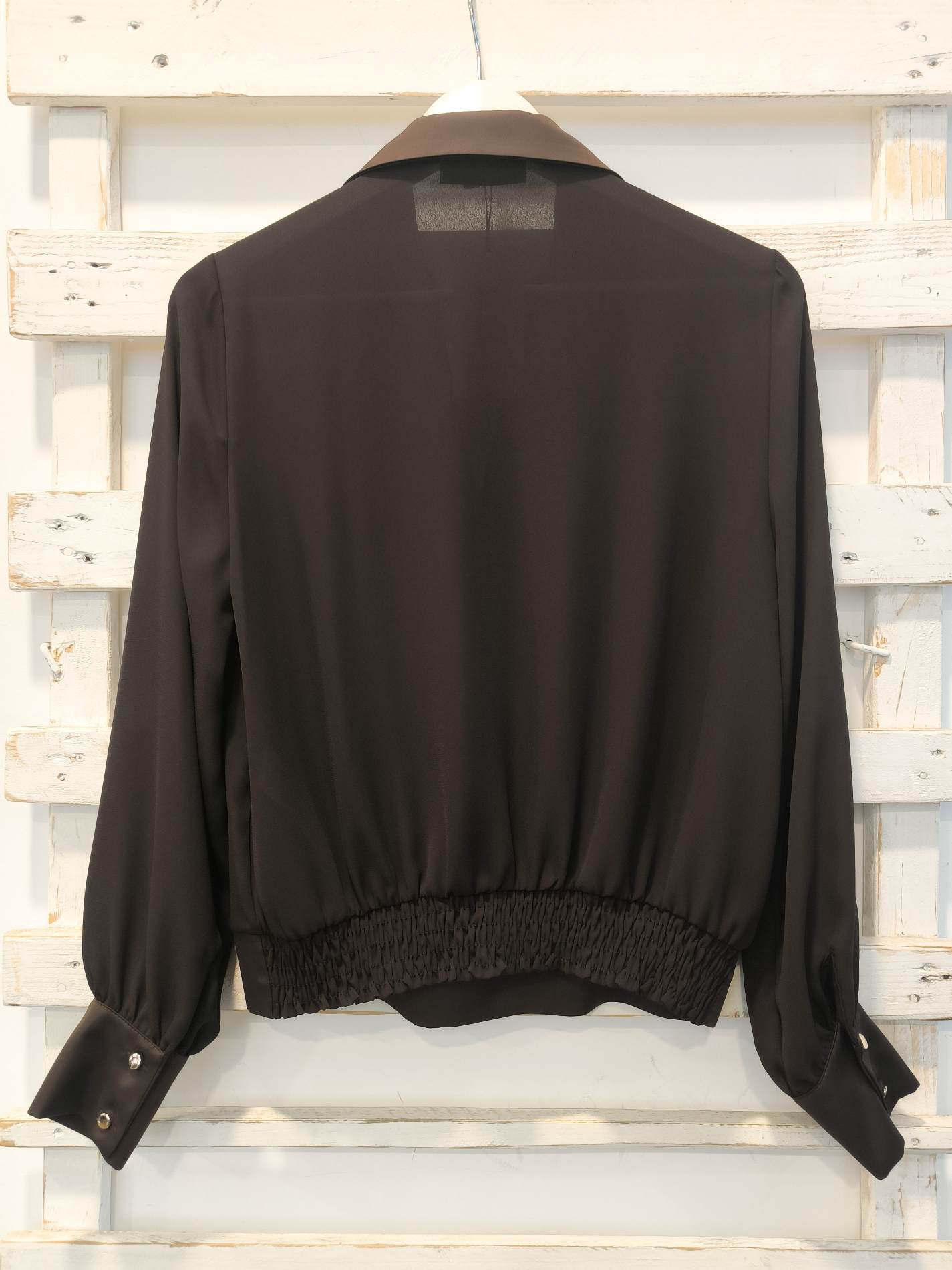 BLUSA INCROCIO - moro