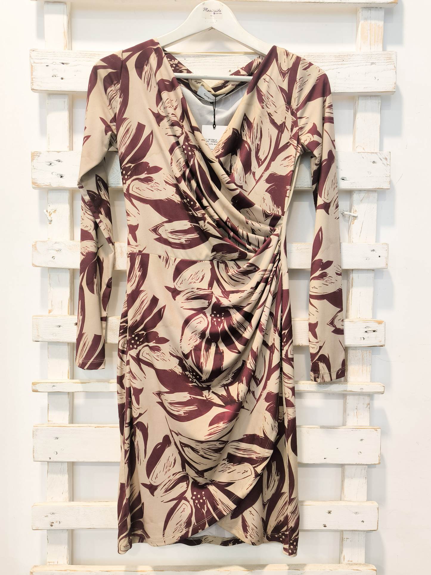 ABITO CORTO STAMPA - FANTASIA BORGOGNA