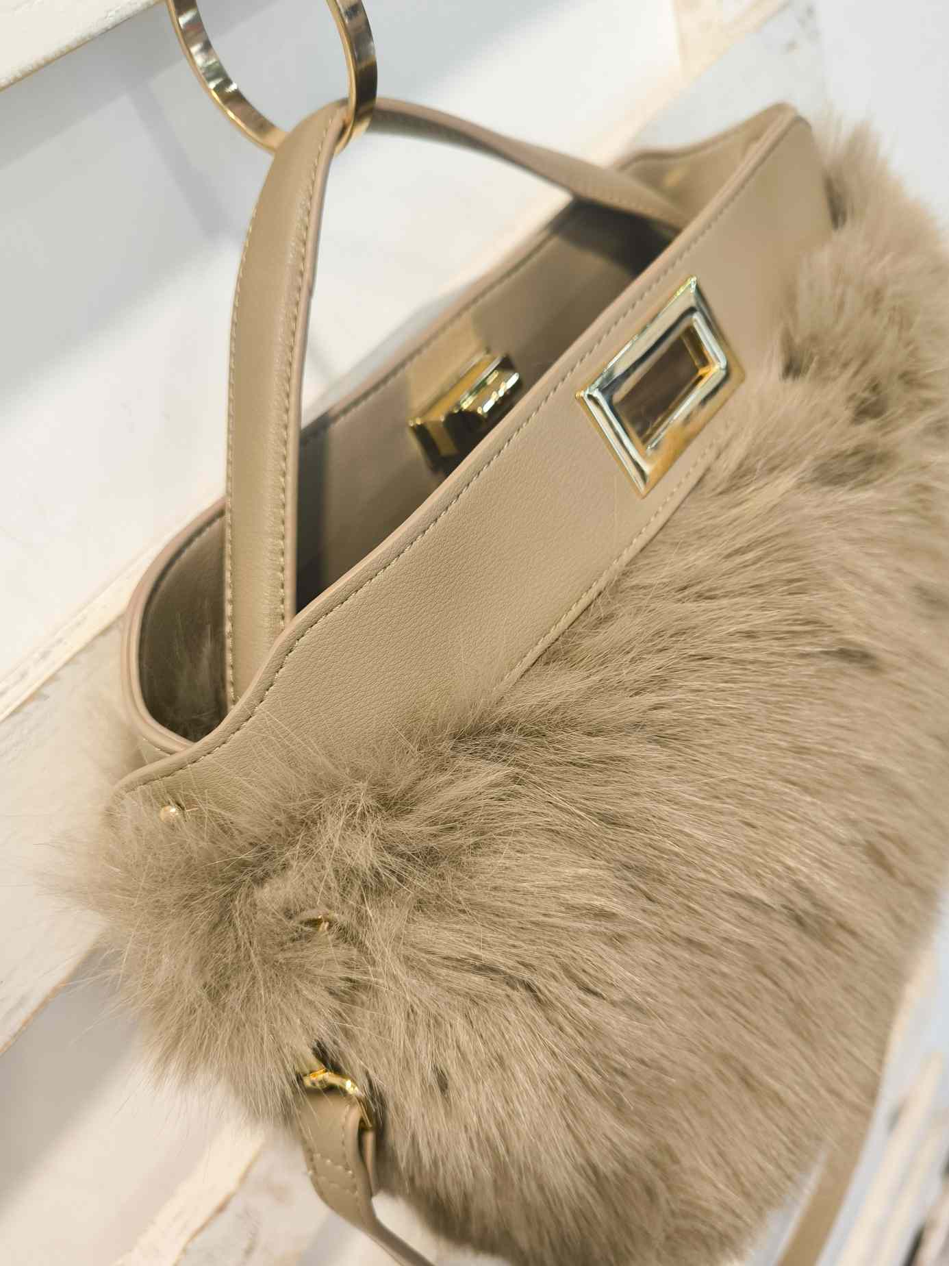 BORSA PELUCHE - KHAKI