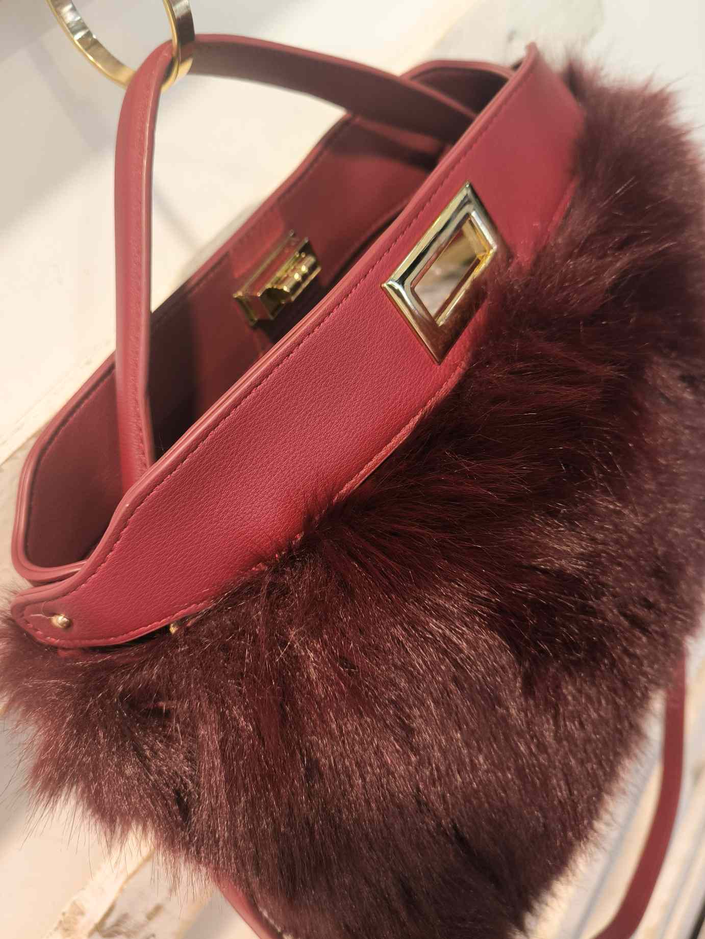 BORSA PELUCHE - Red Wine