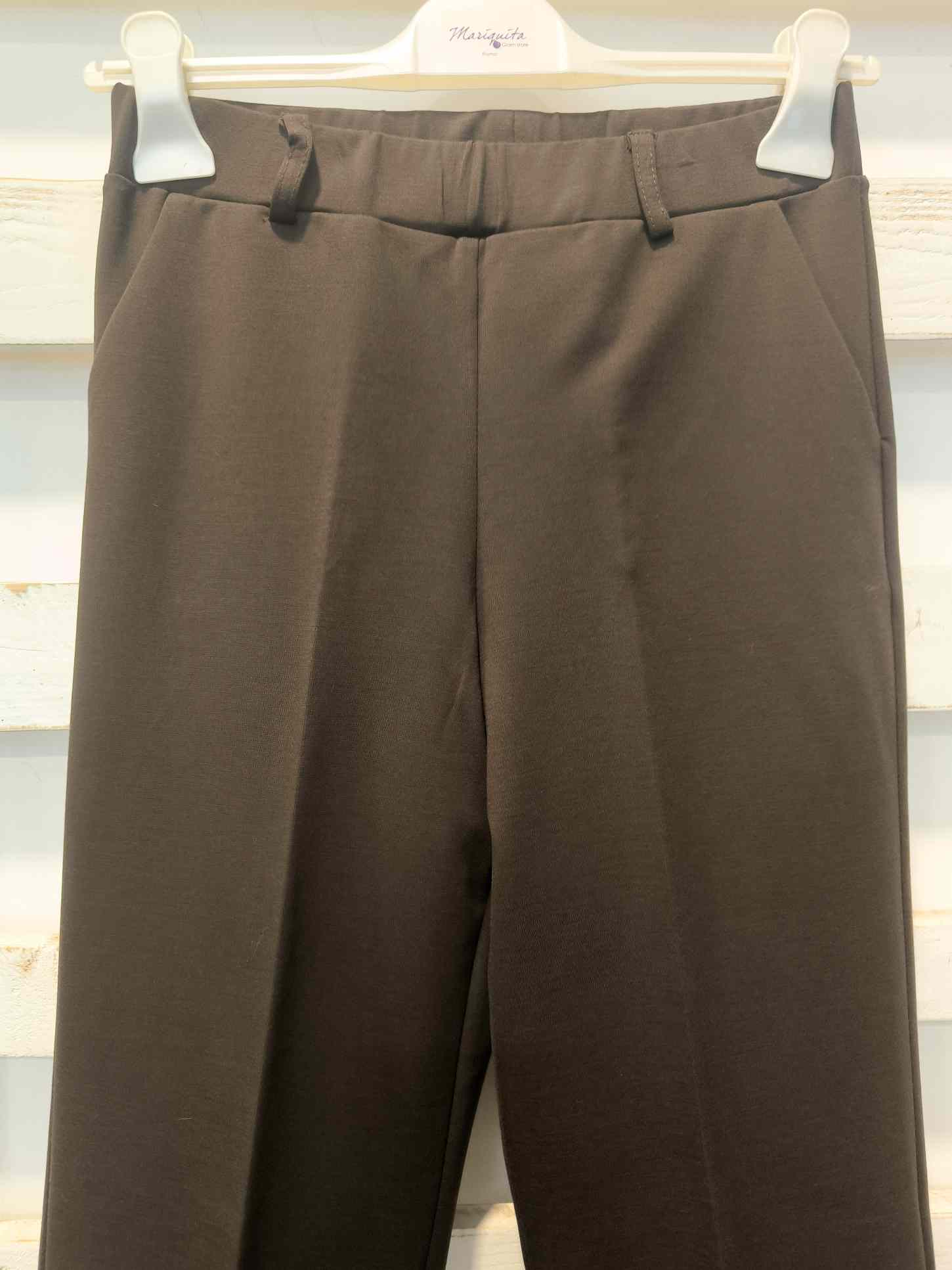PANTALONE GAMBA DRITTA - Cioccolato