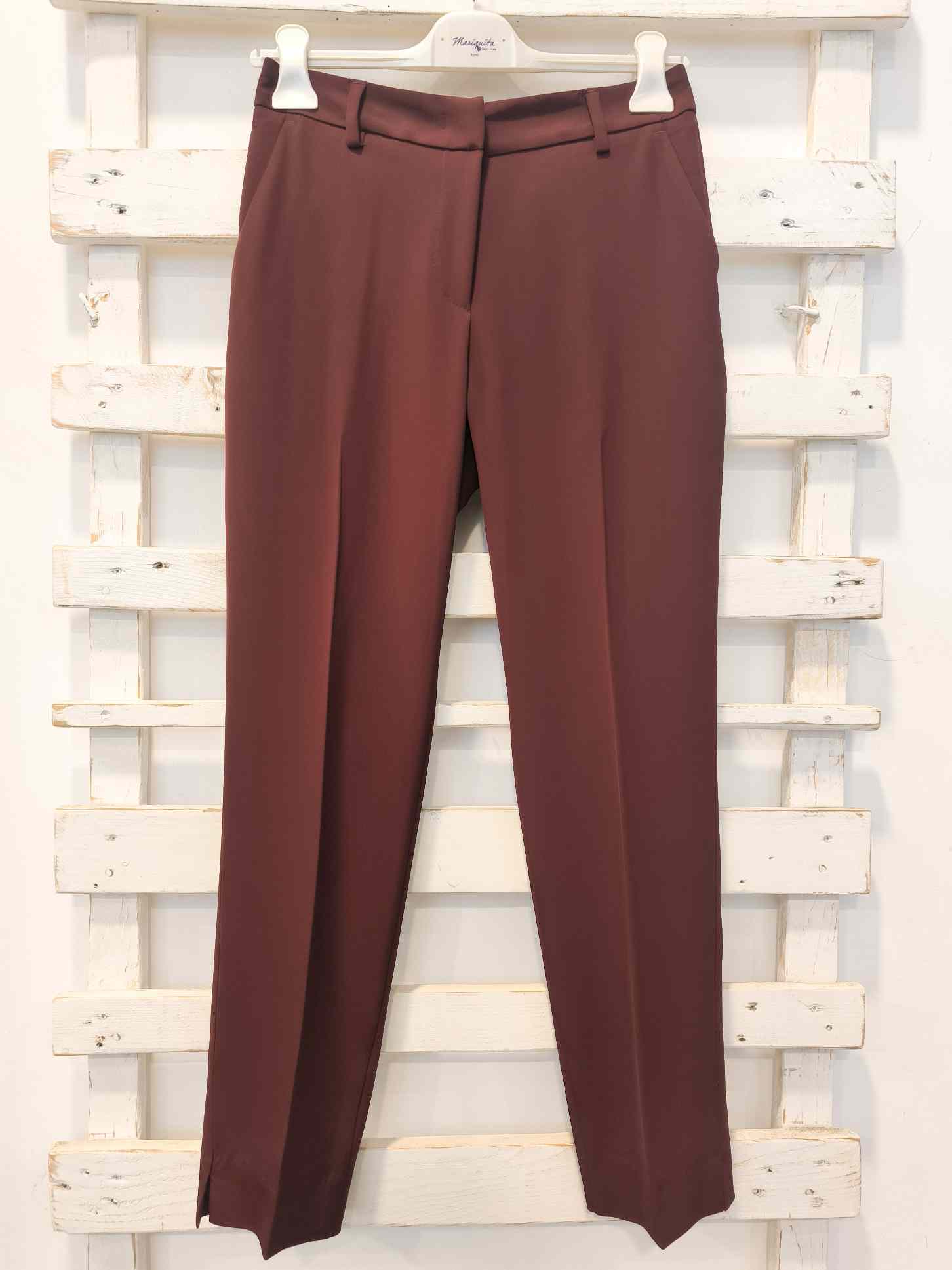 PANTALONE SIGARETTA - BORGOGNA