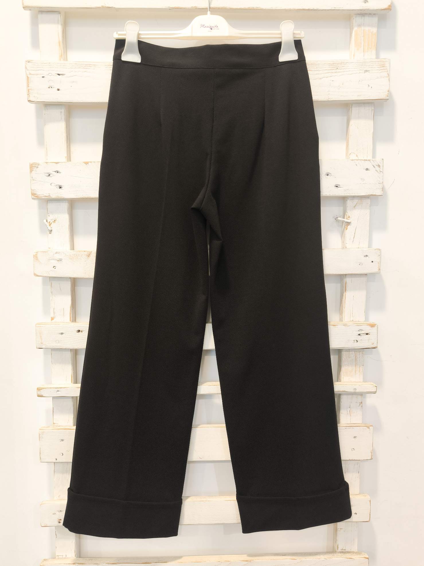 PANTALONE PIEGONE - Cioccolato