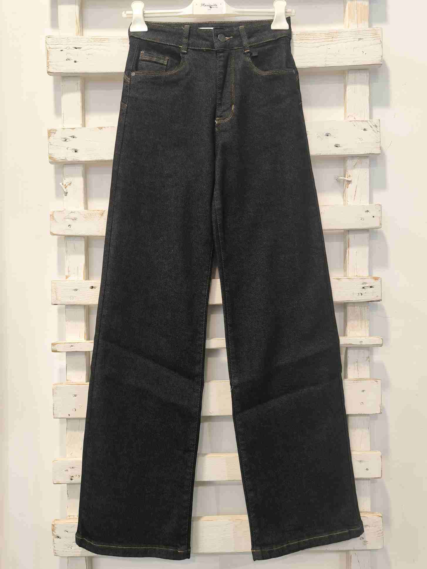 JEANS WIDE LEG - Jeans Scuro