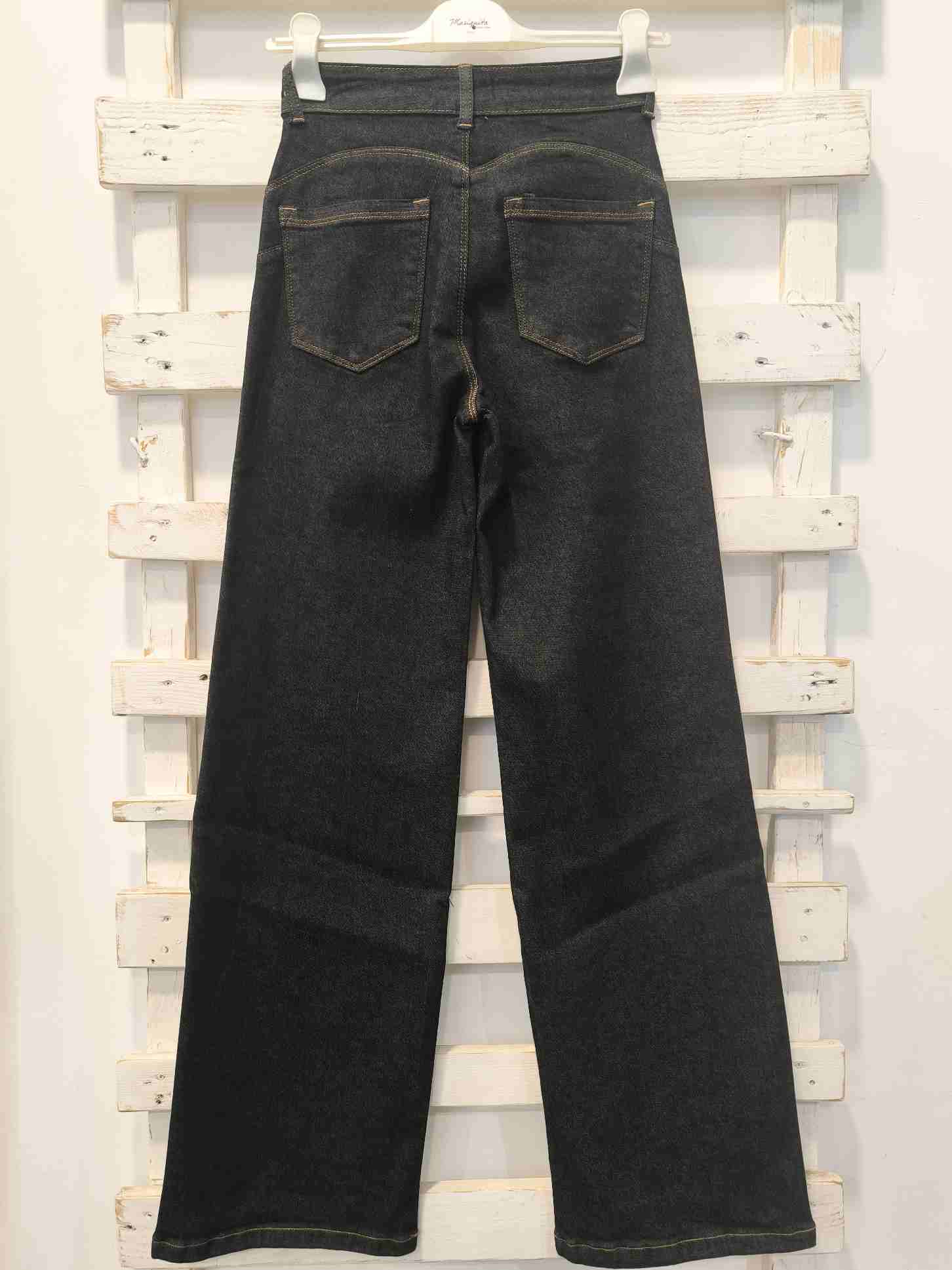JEANS WIDE LEG - Jeans Scuro