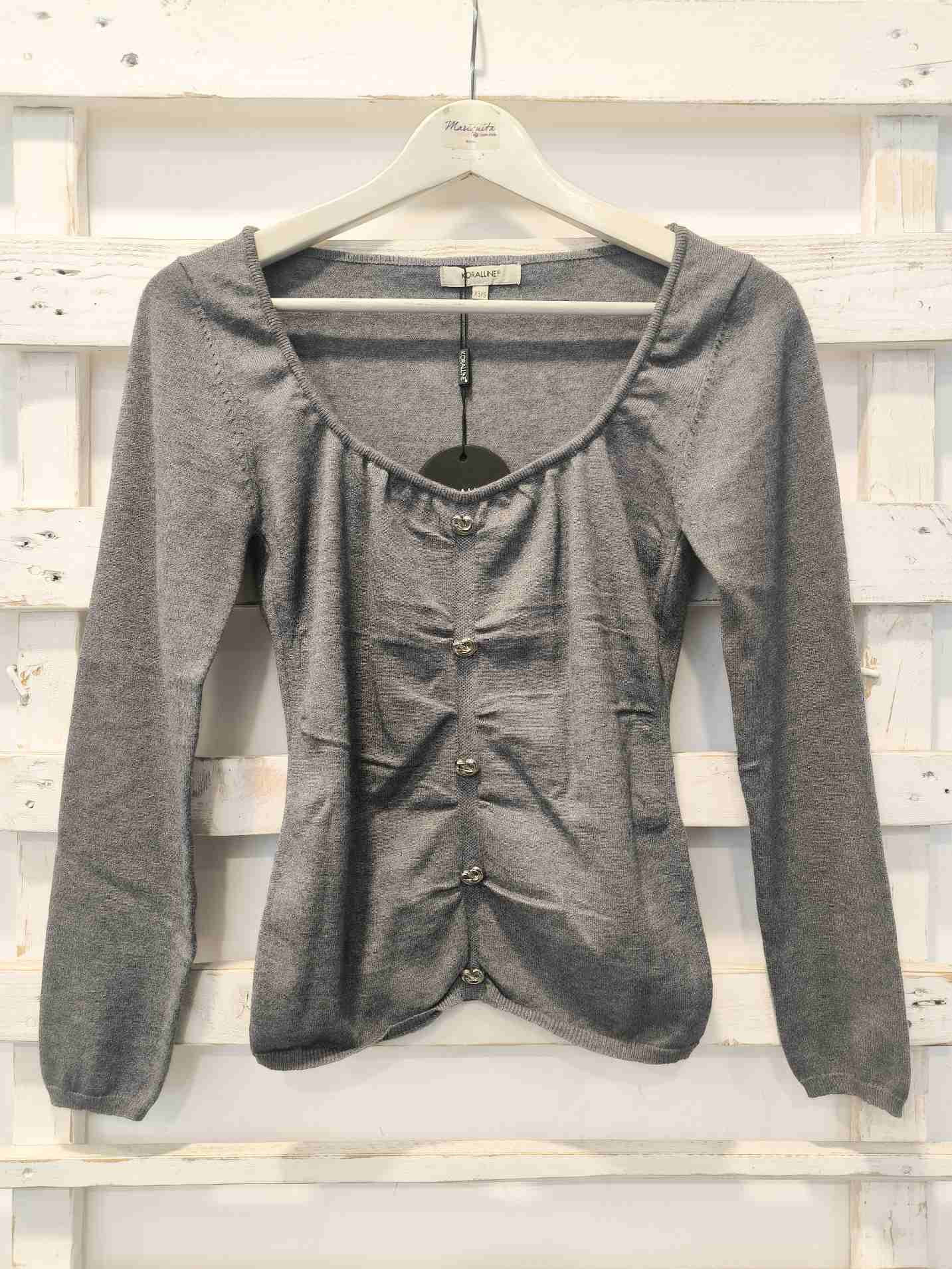 Maglia arricciata - Argento