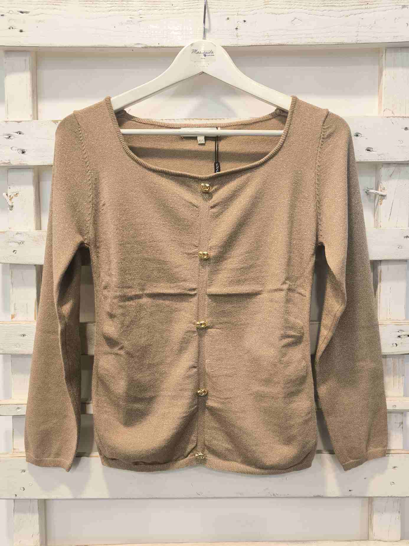 Maglia arricciata - oro