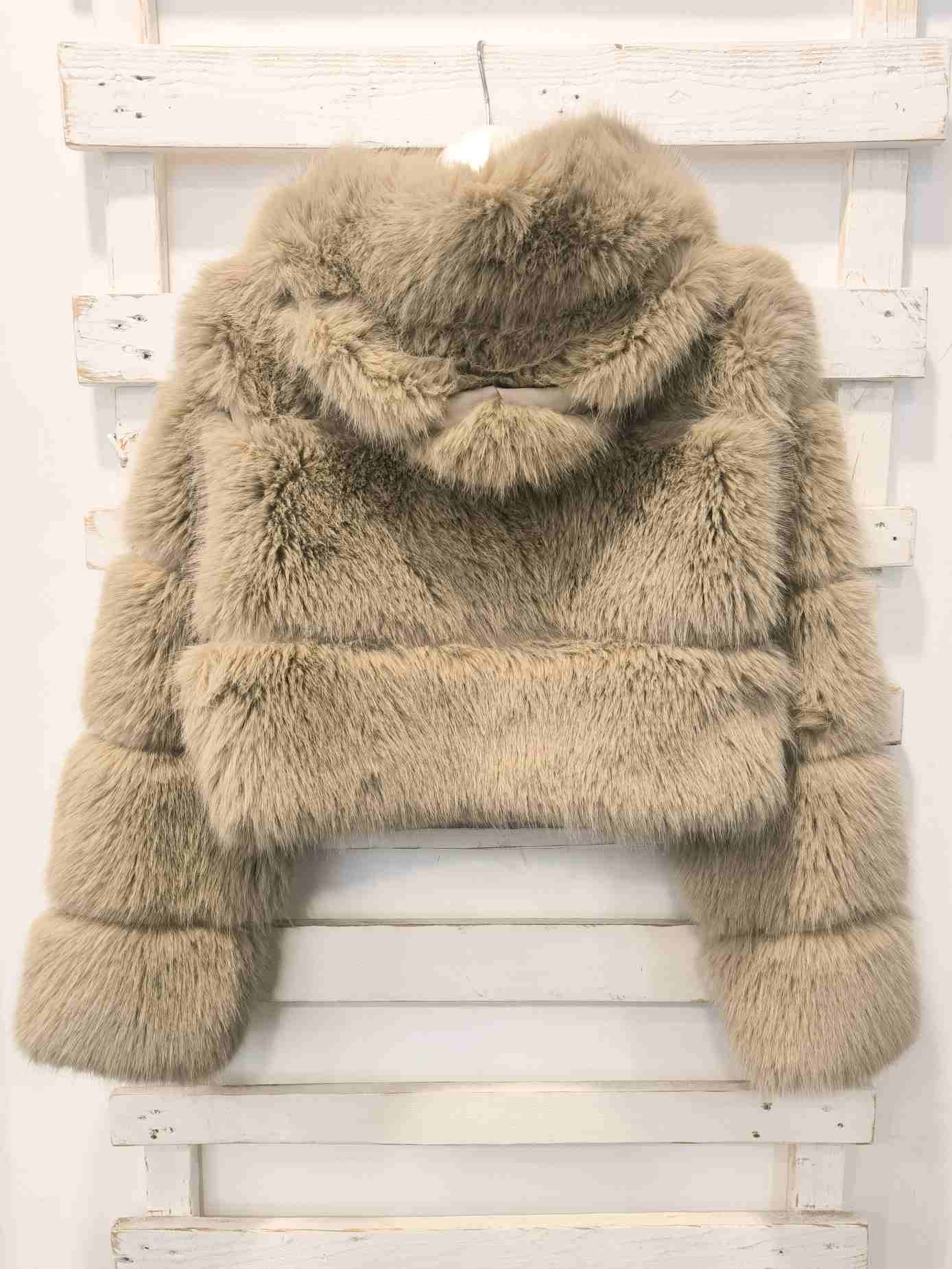 ECOPELLICCIA CAPPUCCIO - Burro