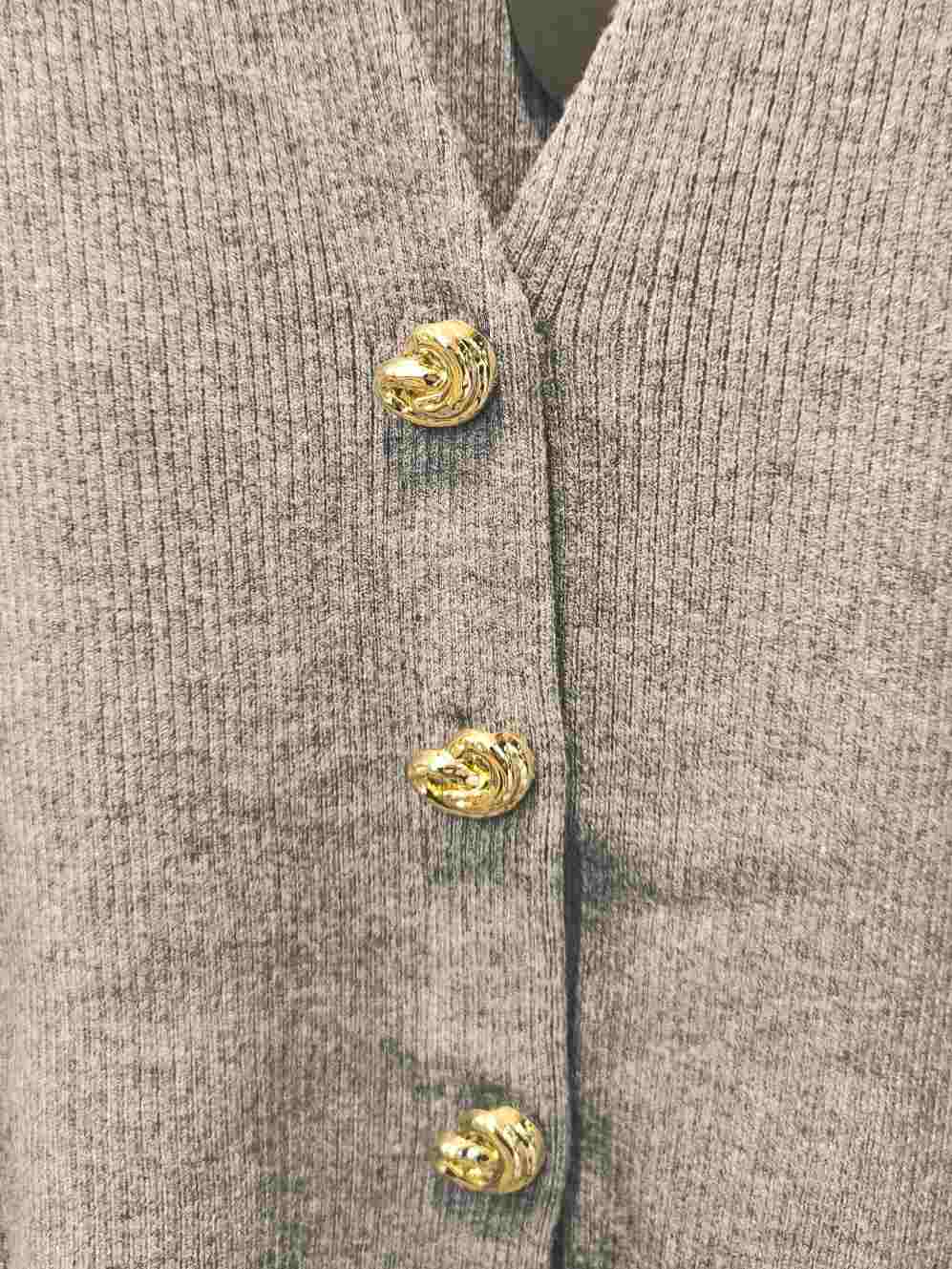 CARDIGAN SBUFFO - Grigio